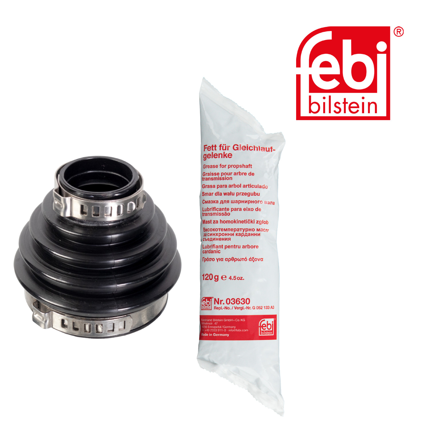 Febi Drive Shaft Bellow Kit Wheel Side Thermoplast 100224