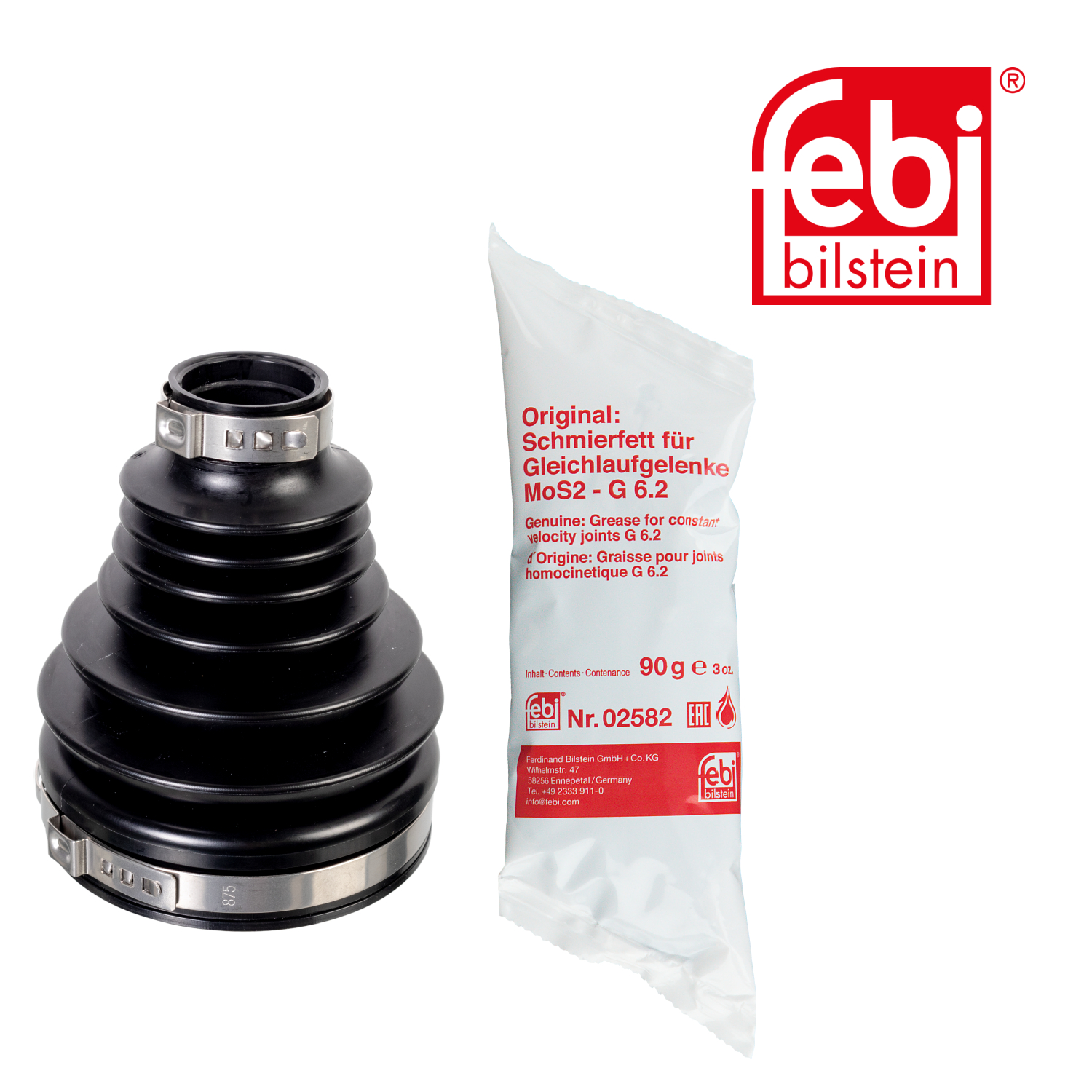 Febi Drive Shaft Bellow Kit Front Right Thermoplast 175540