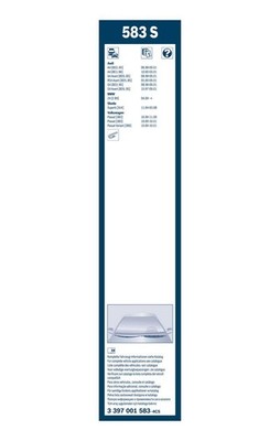Bosch Twin Spoiler Wiper Blade Set 530mm + 530mm — 583S fits Audi A4 B5