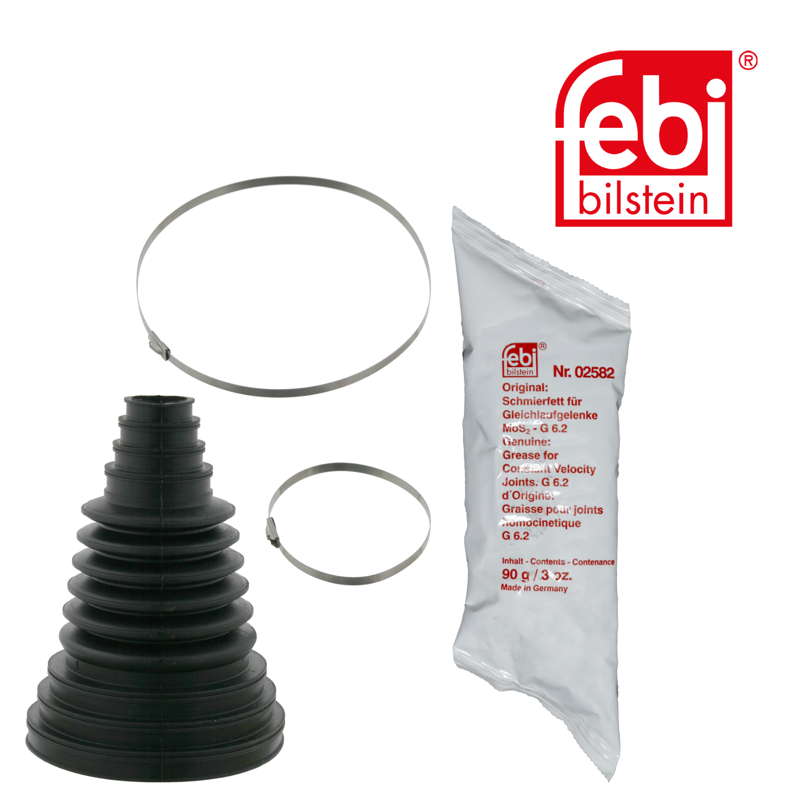 Febi Drive Shaft Bellow Kit Rear Rubber 06175