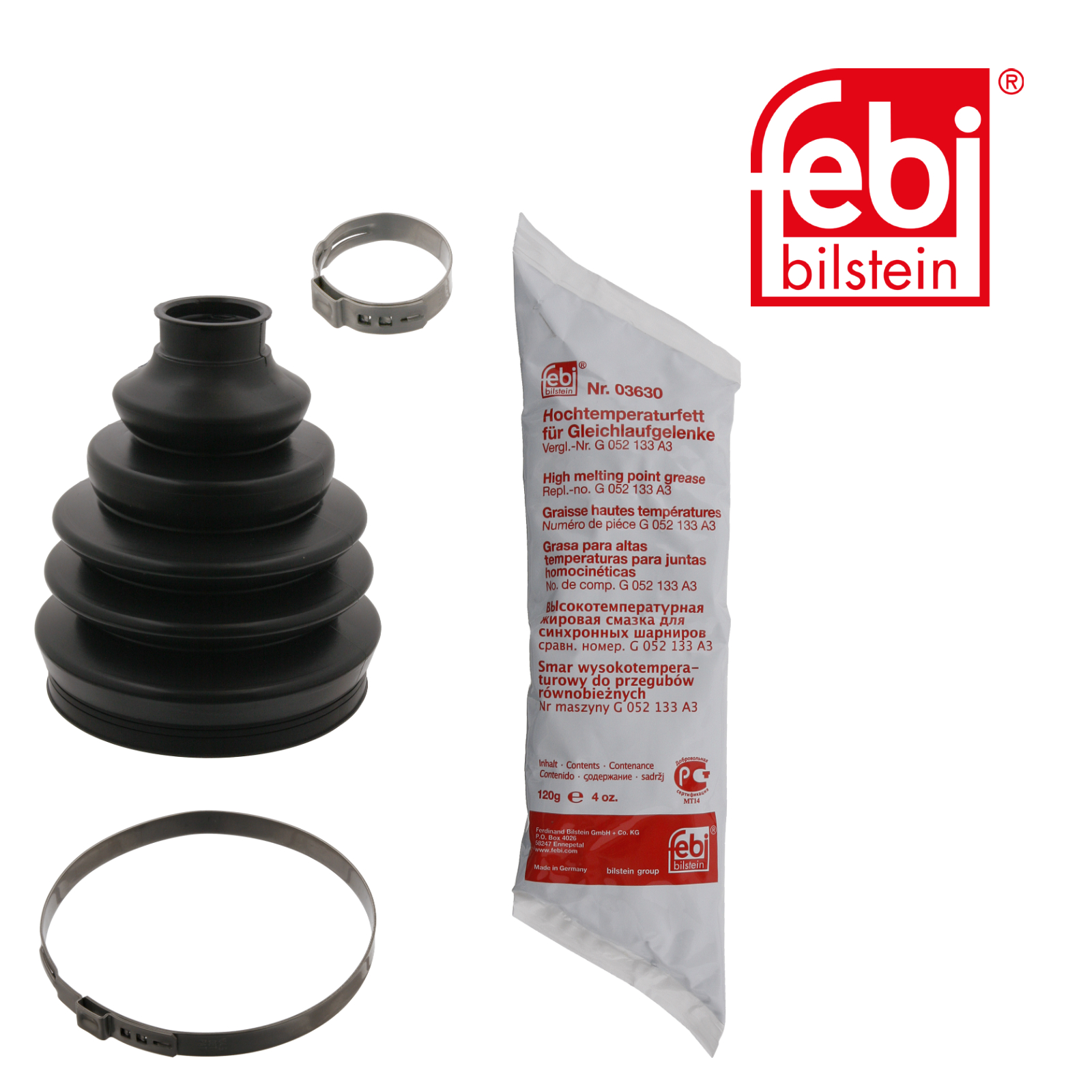 Febi Drive Shaft Bellow Kit Front Thermoplast 36190