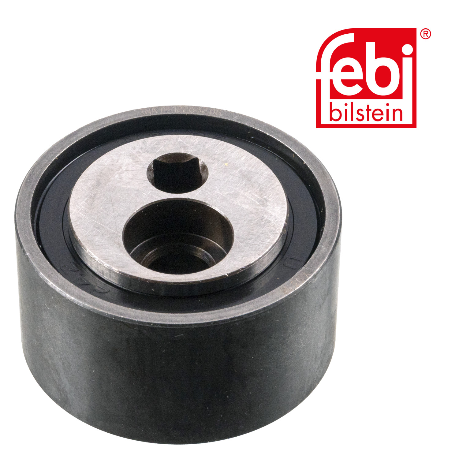 Febi V-Ribbed Belt Tensioner Pulley 50mm OD Wide Metal 15002