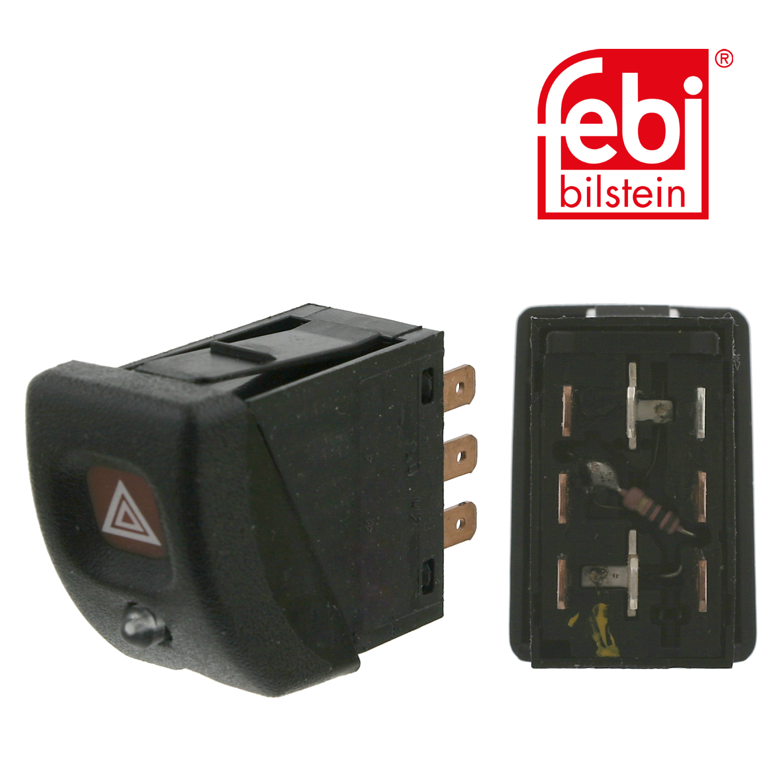 Febi Hazard Warning Light Switch Dashboard 8 Connectors Plastic 04718