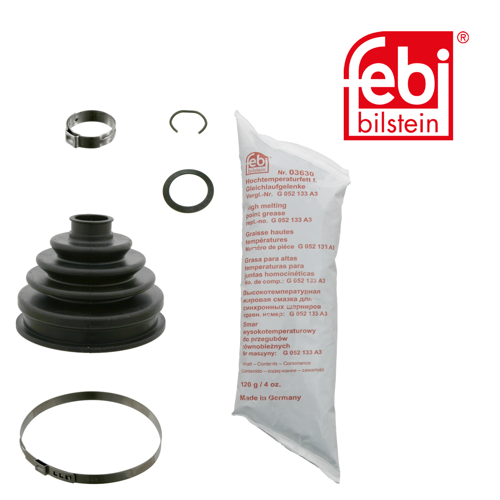 Febi Drive Shaft Bellow Kit Wheel Side Rubber 07991