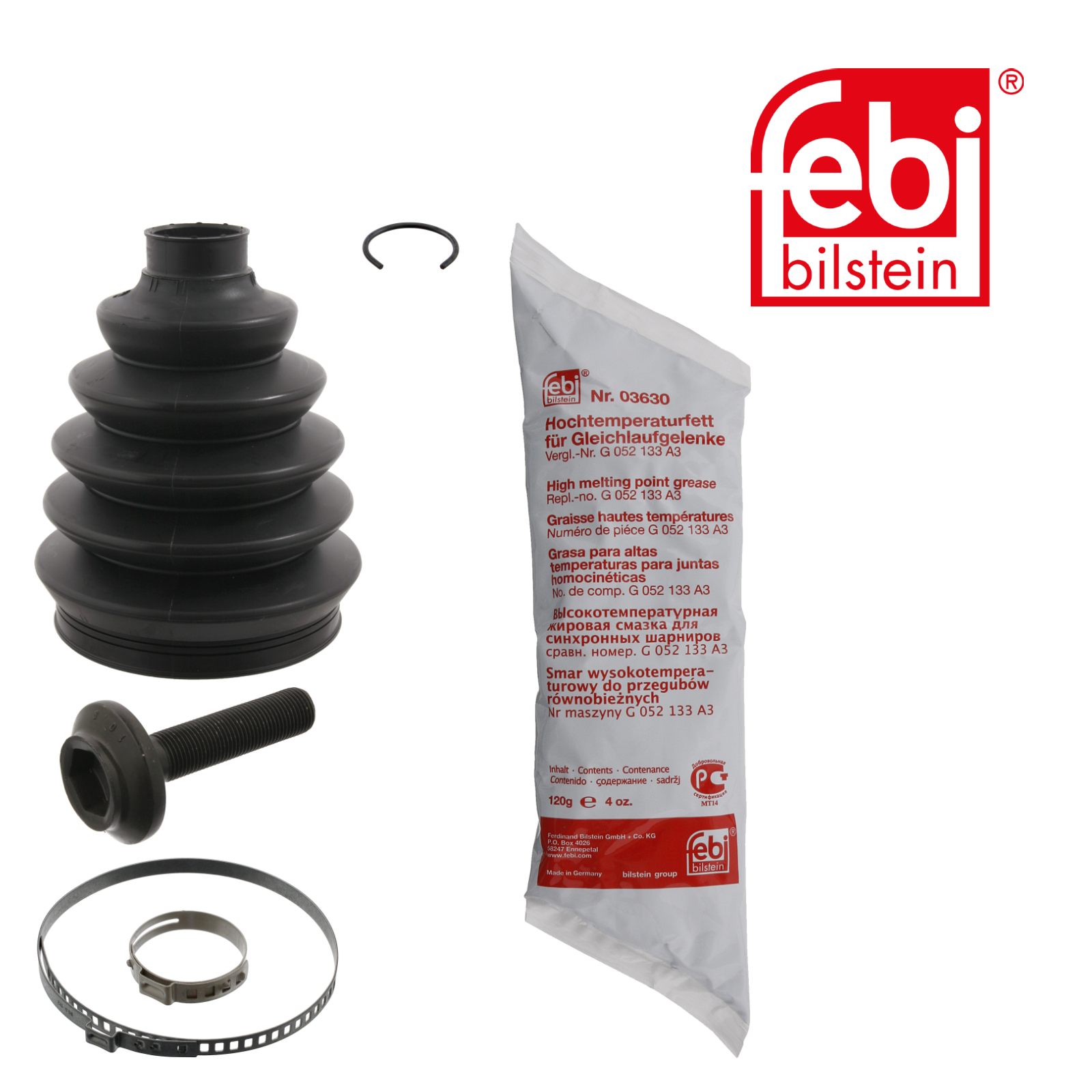 Febi Drive Shaft Bellow Kit Front Right Thermoplast 43797