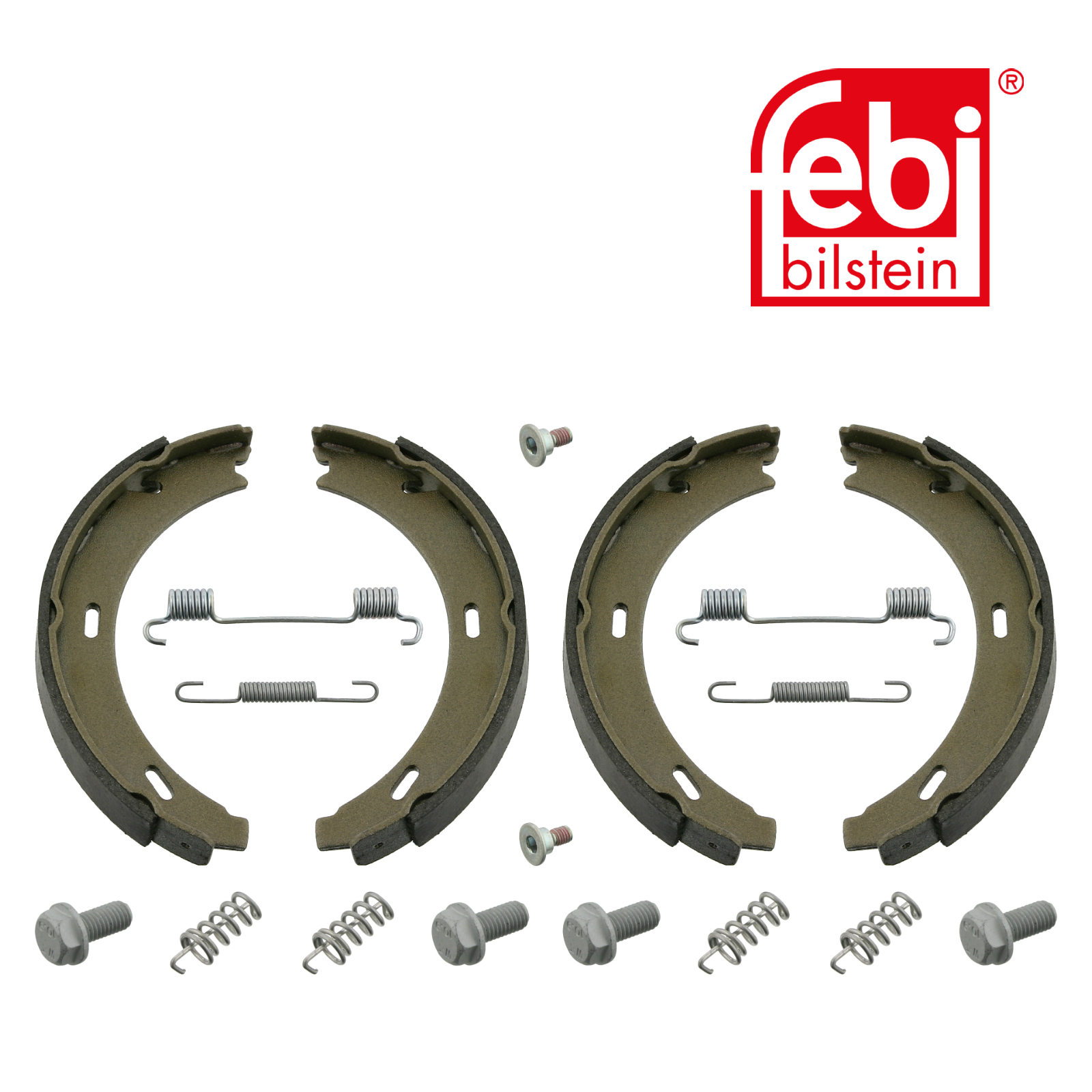 Febi Parking Brake Shoe Set Rear 02100