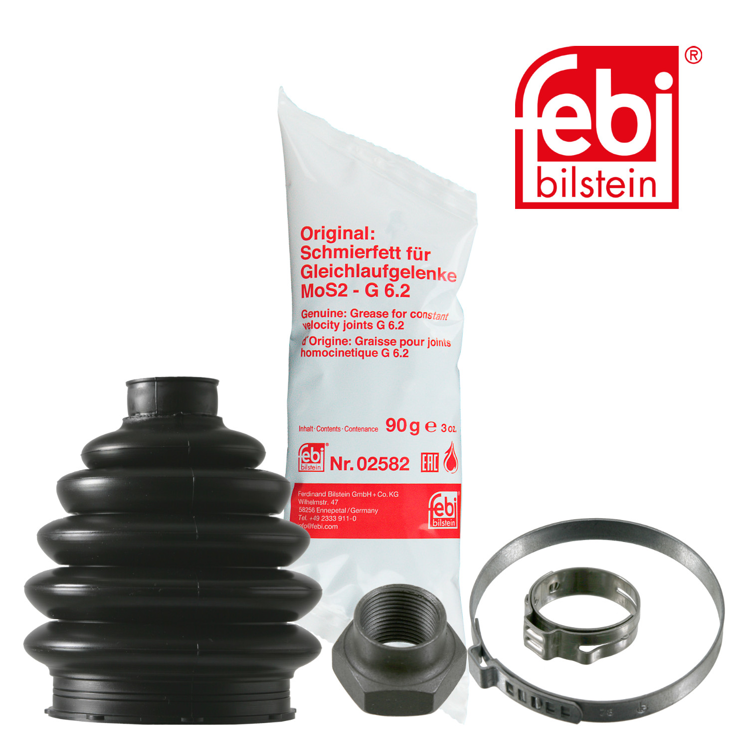 Febi Drive Shaft Bellow Kit Wheel Side Thermoplast 01007