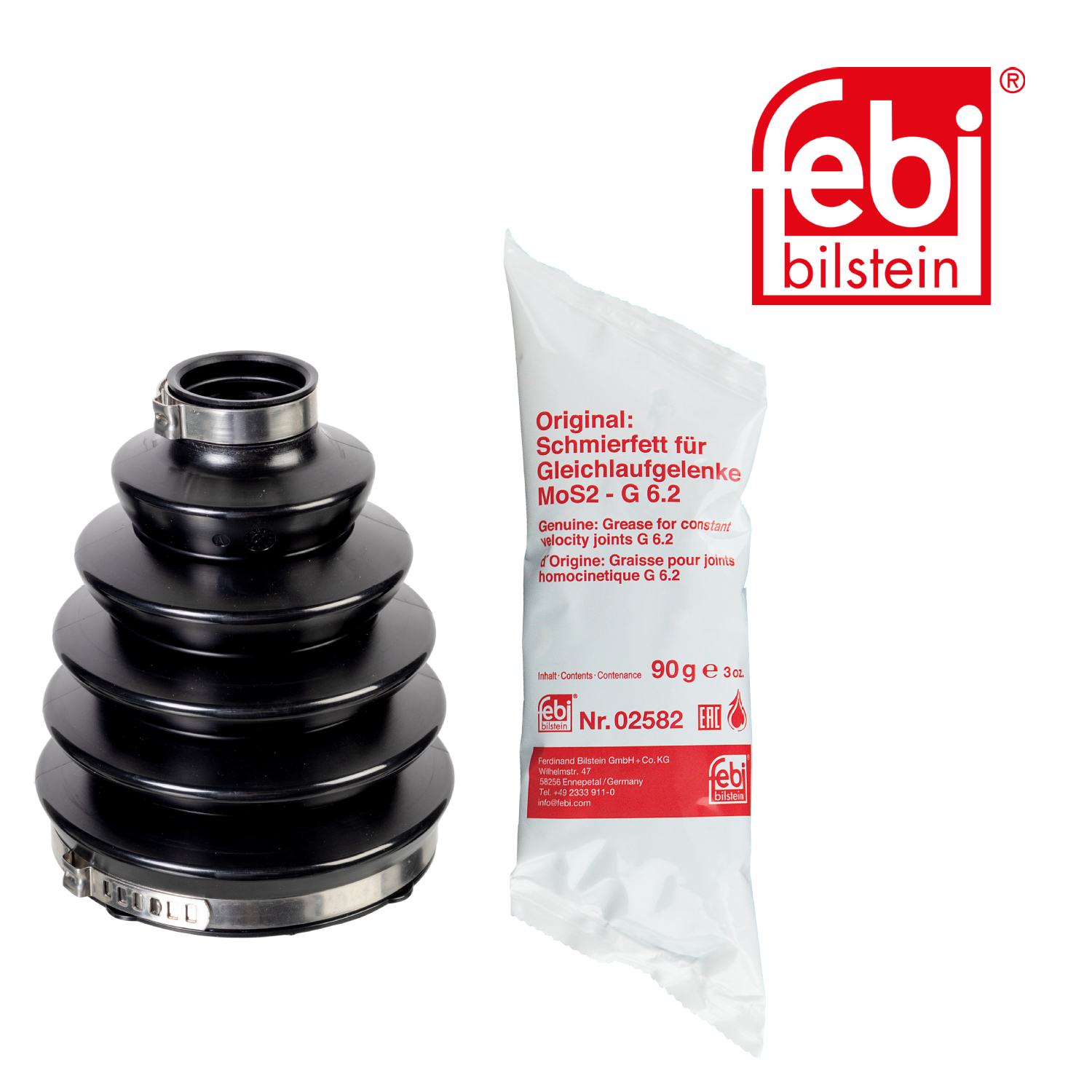 Febi Drive Shaft Bellow Kit Front Right Thermoplast 175719