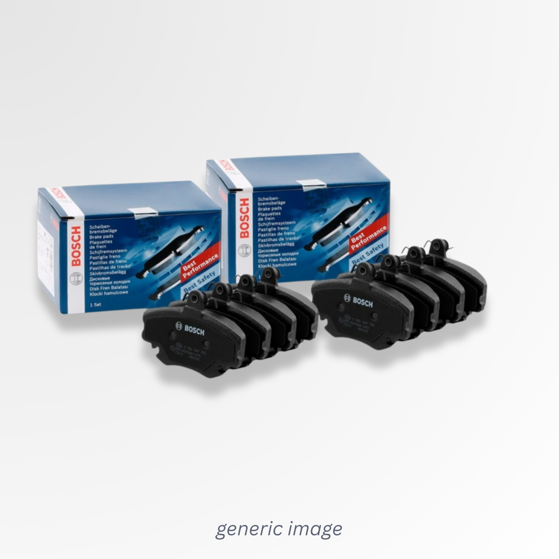 Bosch Front & Rear Pads fits Alfa Romeo Mito 2008-2018 1.4