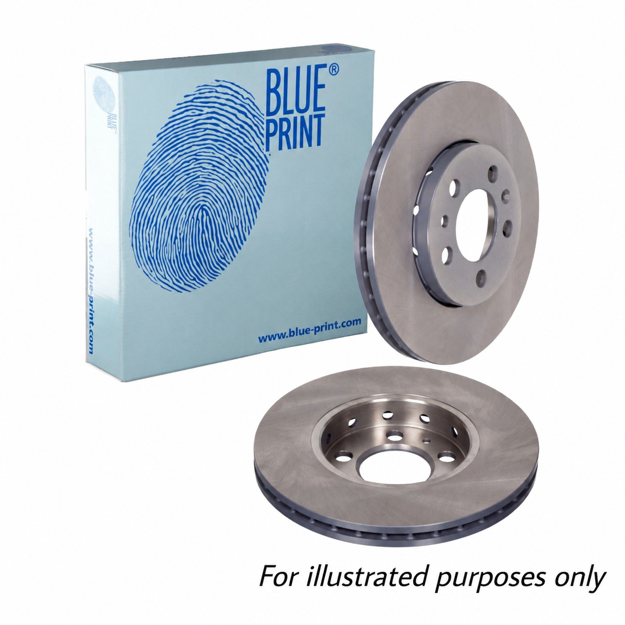 Blue Print 2 x Front Brake Discs ADBP430054