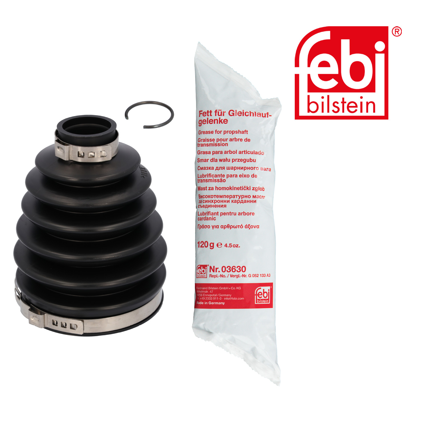 Febi Drive Shaft Bellow Kit Front Right Thermoplast 102996