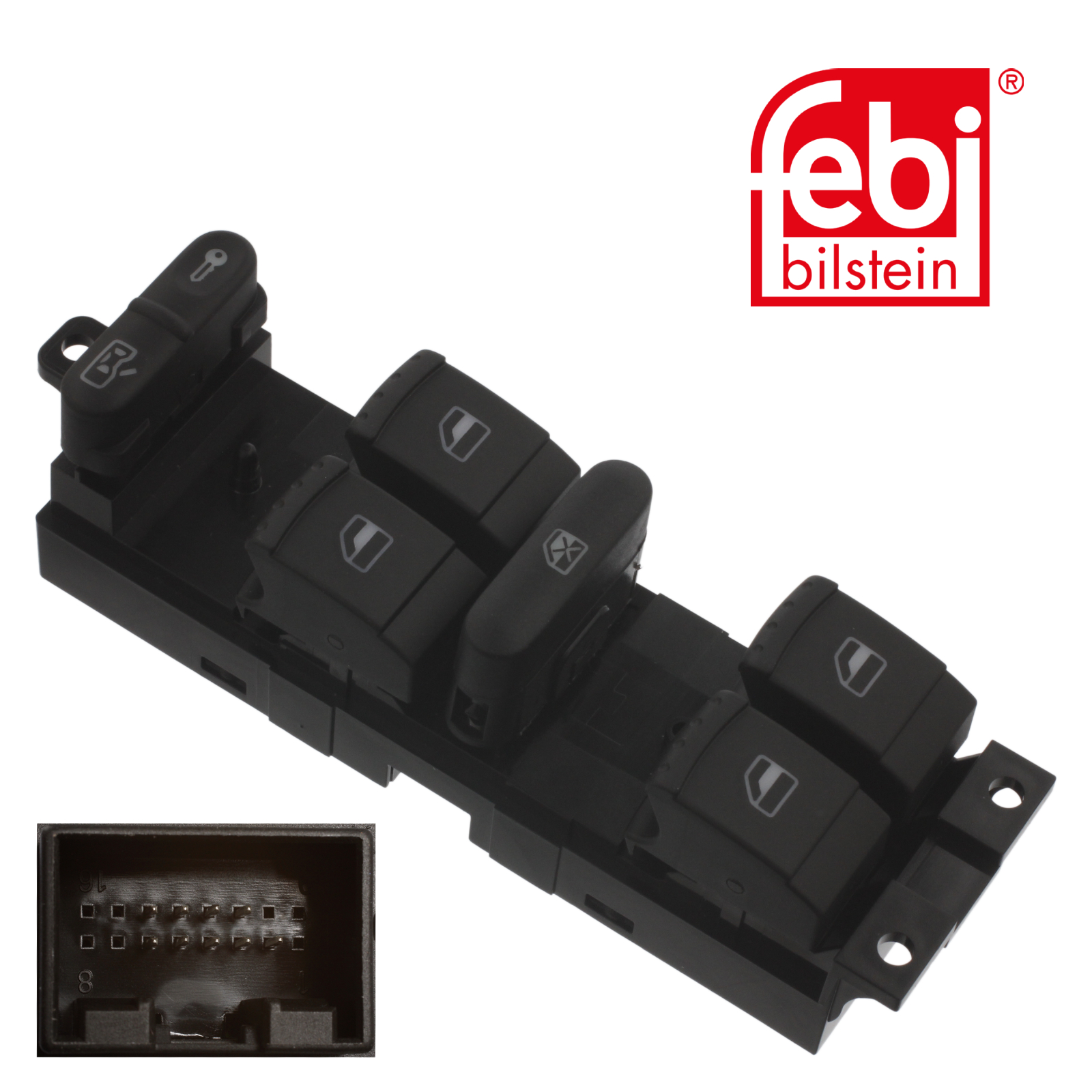 Febi Multi-Function Switch Driver side 10 Connectors 37644