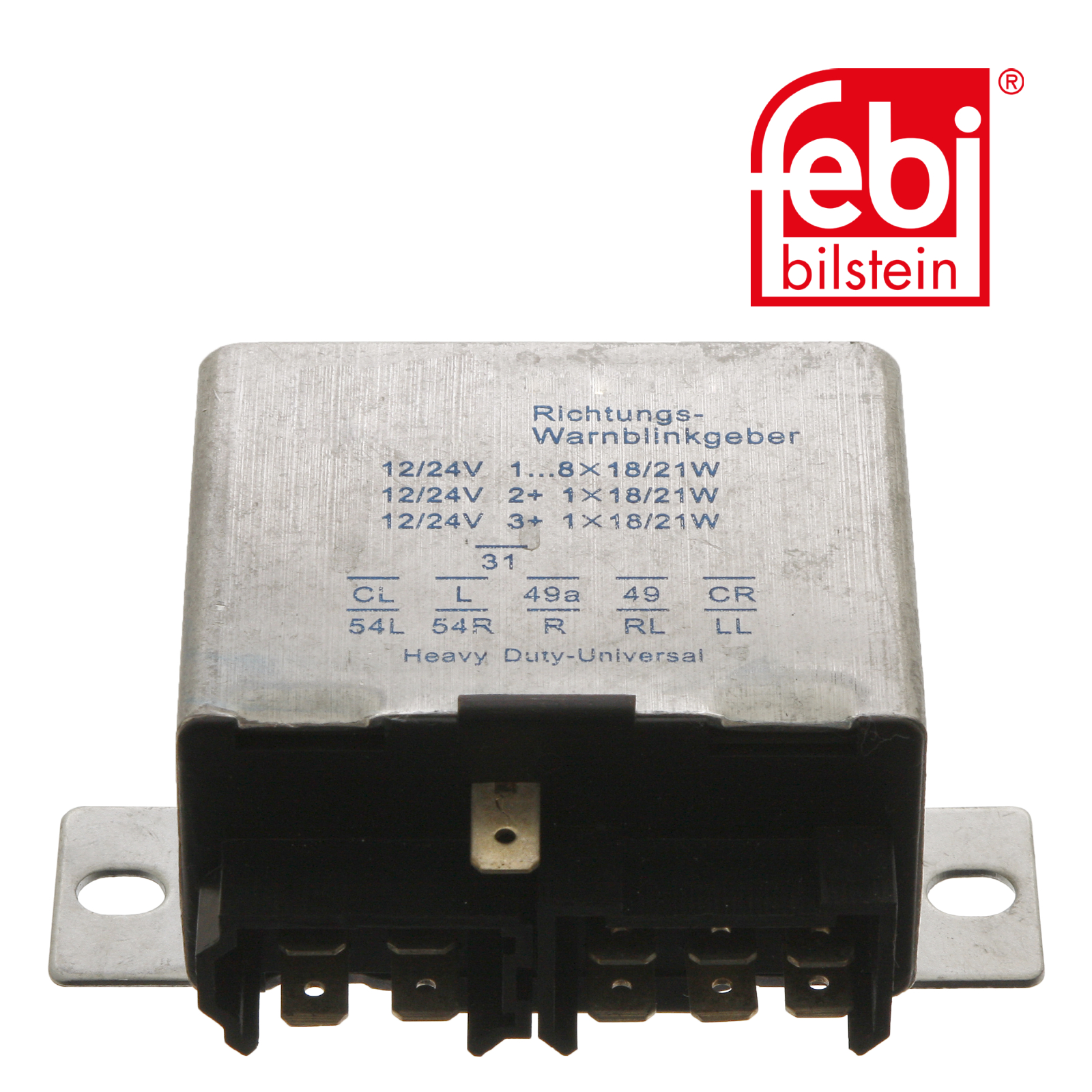 Febi Hazard Warning Light Relay Wide 70mm Thick 35875