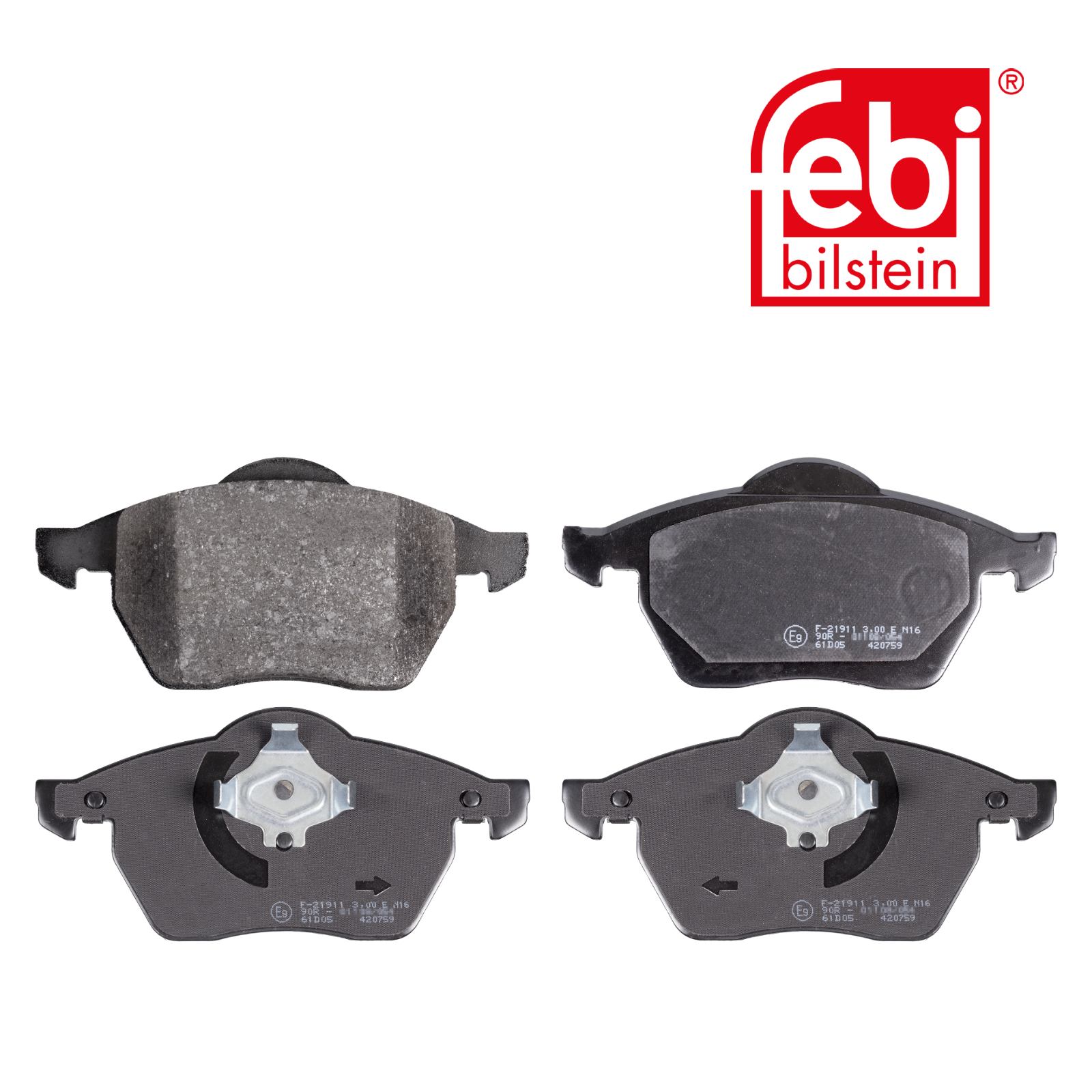 Febi Front Brake Pad Set 16338