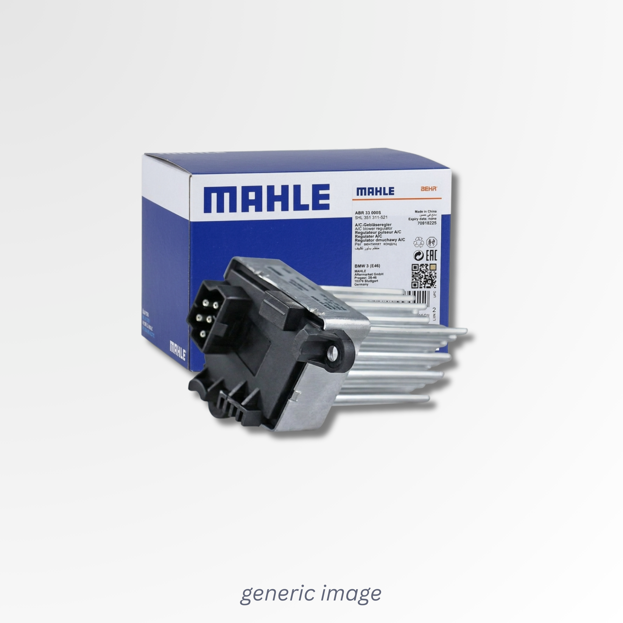 Mahle Heater Blower Regulator fits Volvo XC40 2017-2022