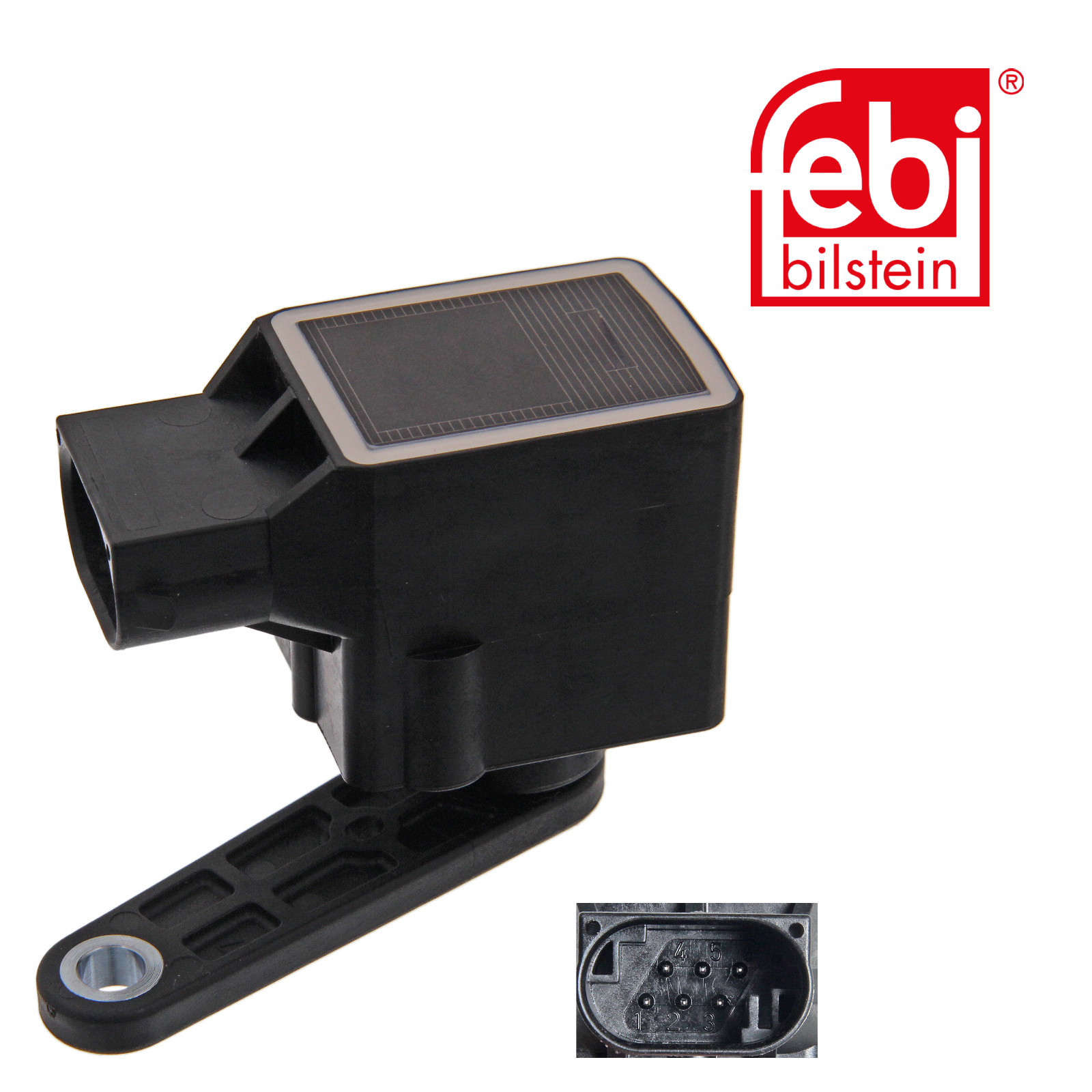 Febi Headlight Levelling Sensor Rear 6 Connectors 5V 36921