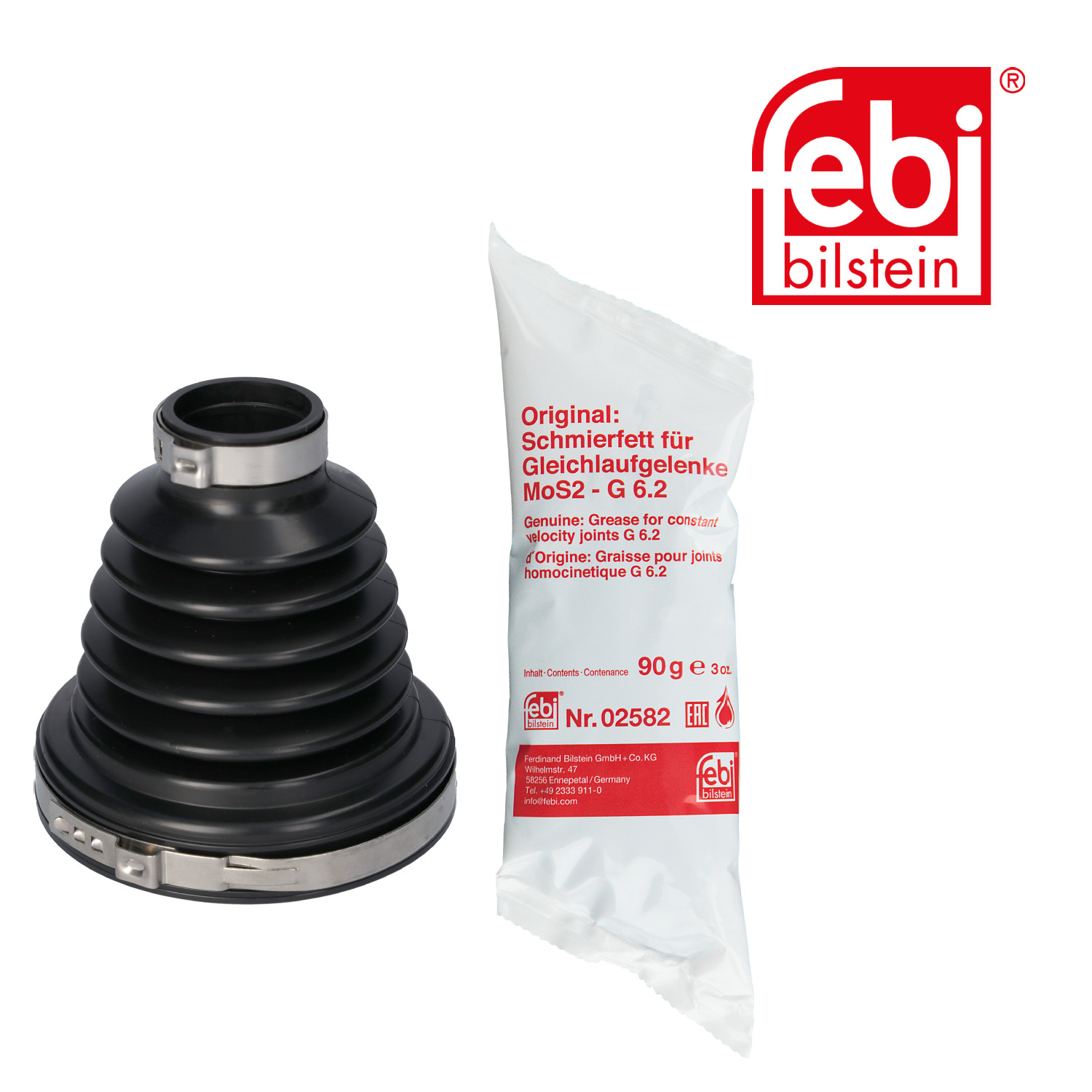 Febi Drive Shaft Bellow Kit Front Right Thermoplastic 181804