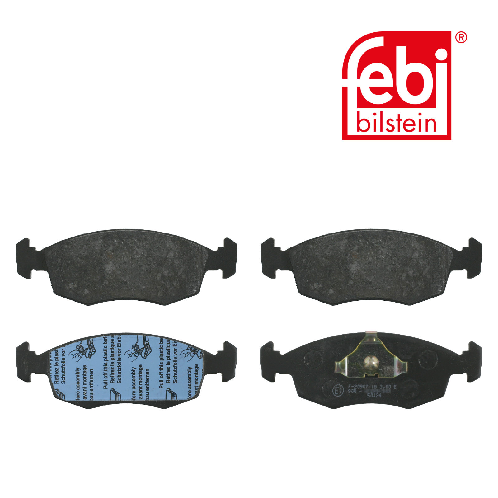 Febi Front Brake Pad Set 16021