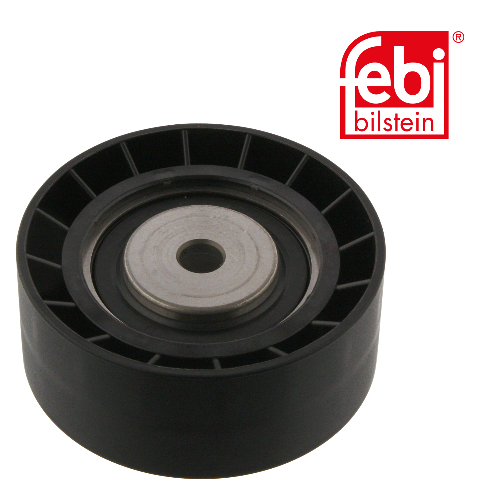 Febi V-Ribbed Belt Tensioner Pulley 70mm OD Wide Plastic 03773