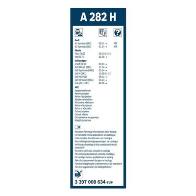 Bosch Aerotwin Wiper Blade 280mm — A282H fits Audi A1 2011-2018