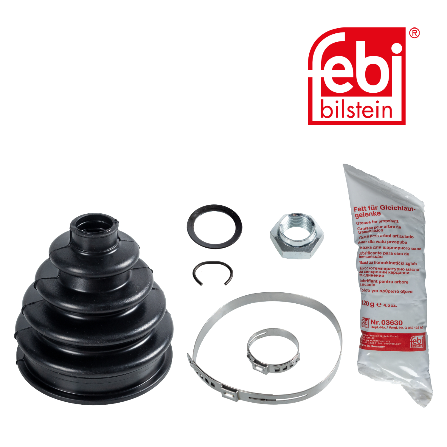Febi Drive Shaft Bellow Kit Wheel Side Rubber 03629