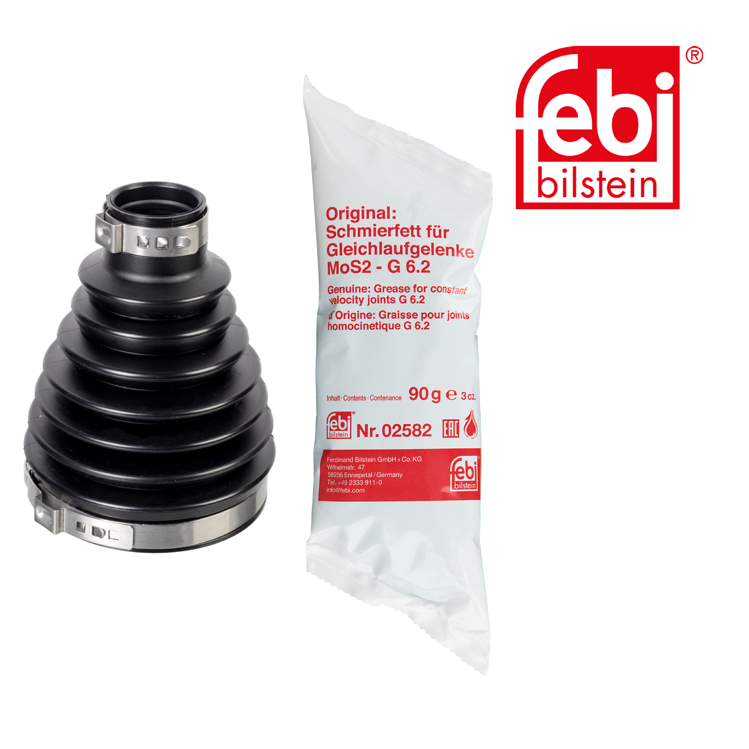 Febi Drive Shaft Bellow Kit Front Right Thermoplast 176028