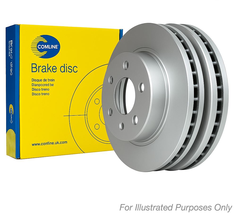 Comline 2 x Internally Vented Front Brake Discs ADC5212V