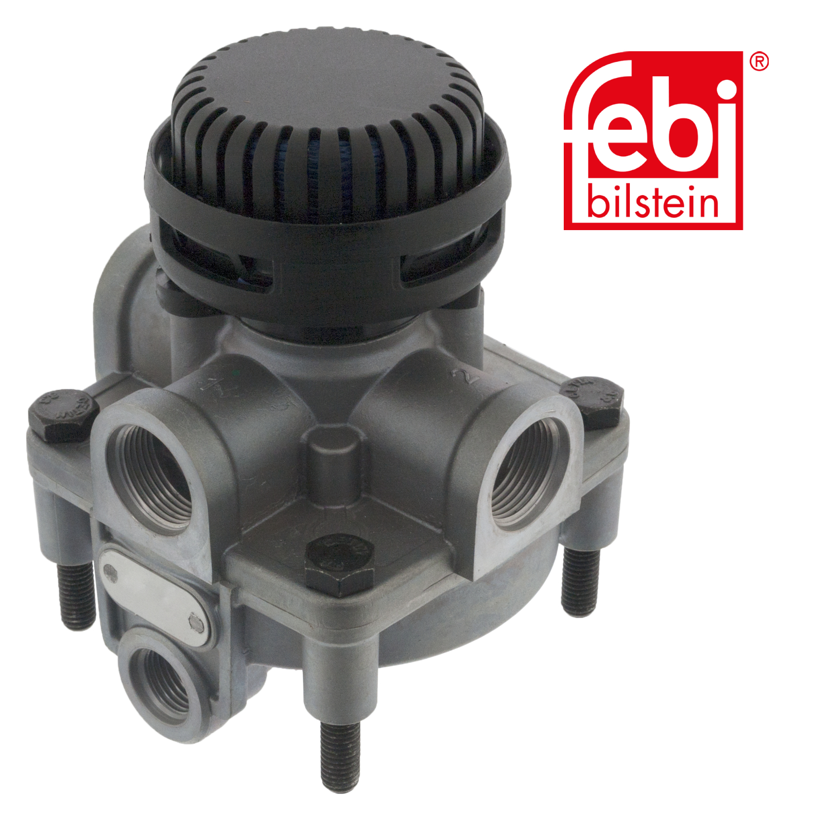 Febi Air Brake Relay Valve M8 x 1,25 4 Port 100053