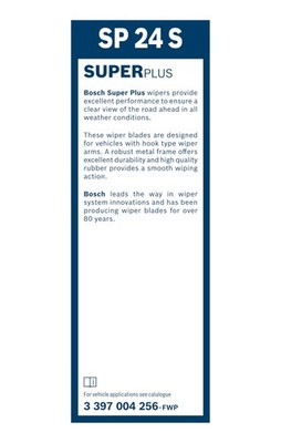 Bosch Twin Spoiler Wiper Blade 600mm — SP24S fits BMW X5 2000-2006