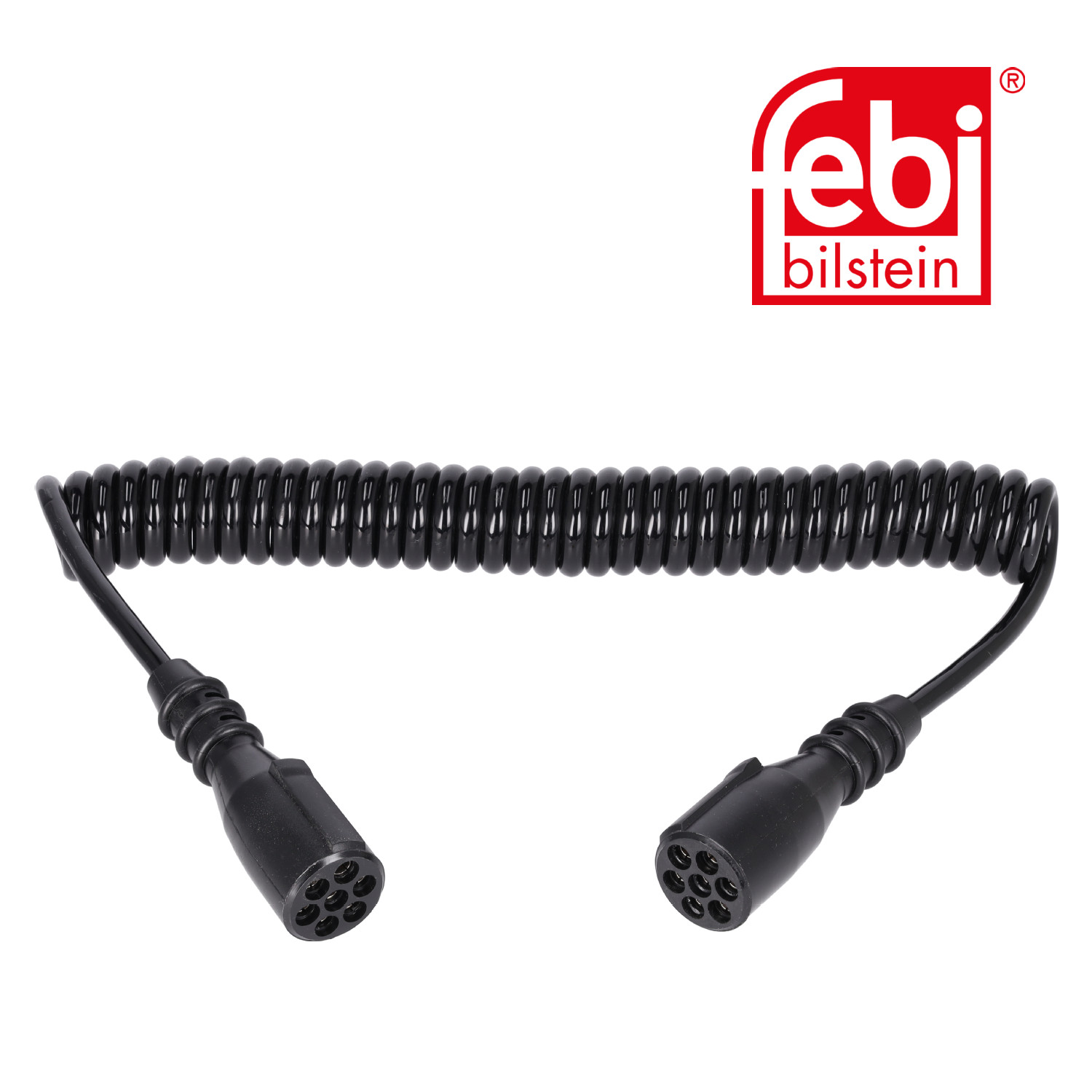 Febi Coiled Cable 7 Connectors 24V PU (Polyurethane) 40101