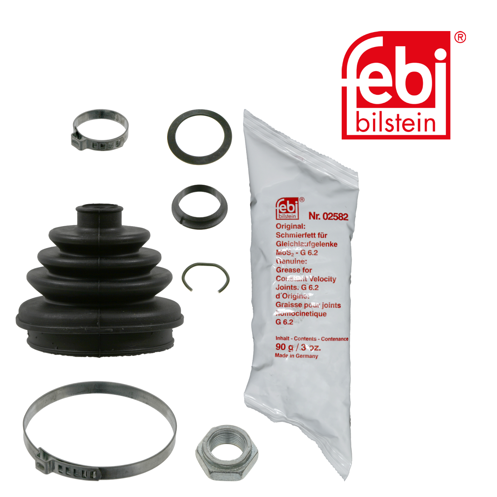 Febi Drive Shaft Bellow Kit Wheel Side Rubber 08475