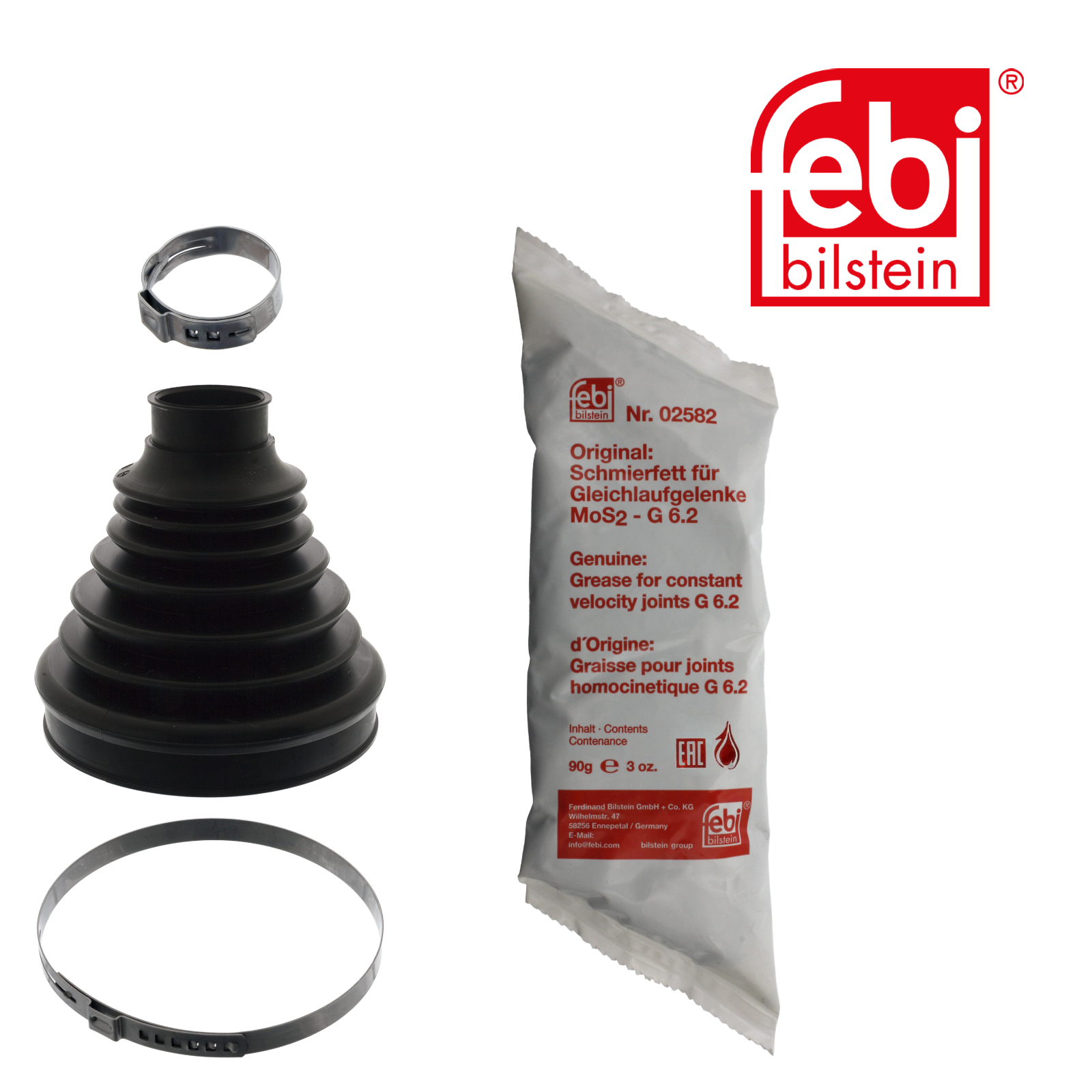 Febi Drive Shaft Bellow Kit Front Thermoplast 49879