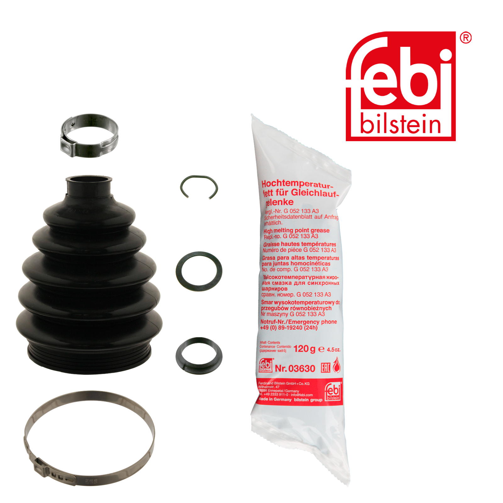 Febi Drive Shaft Bellow Kit Front Thermoplast 29609