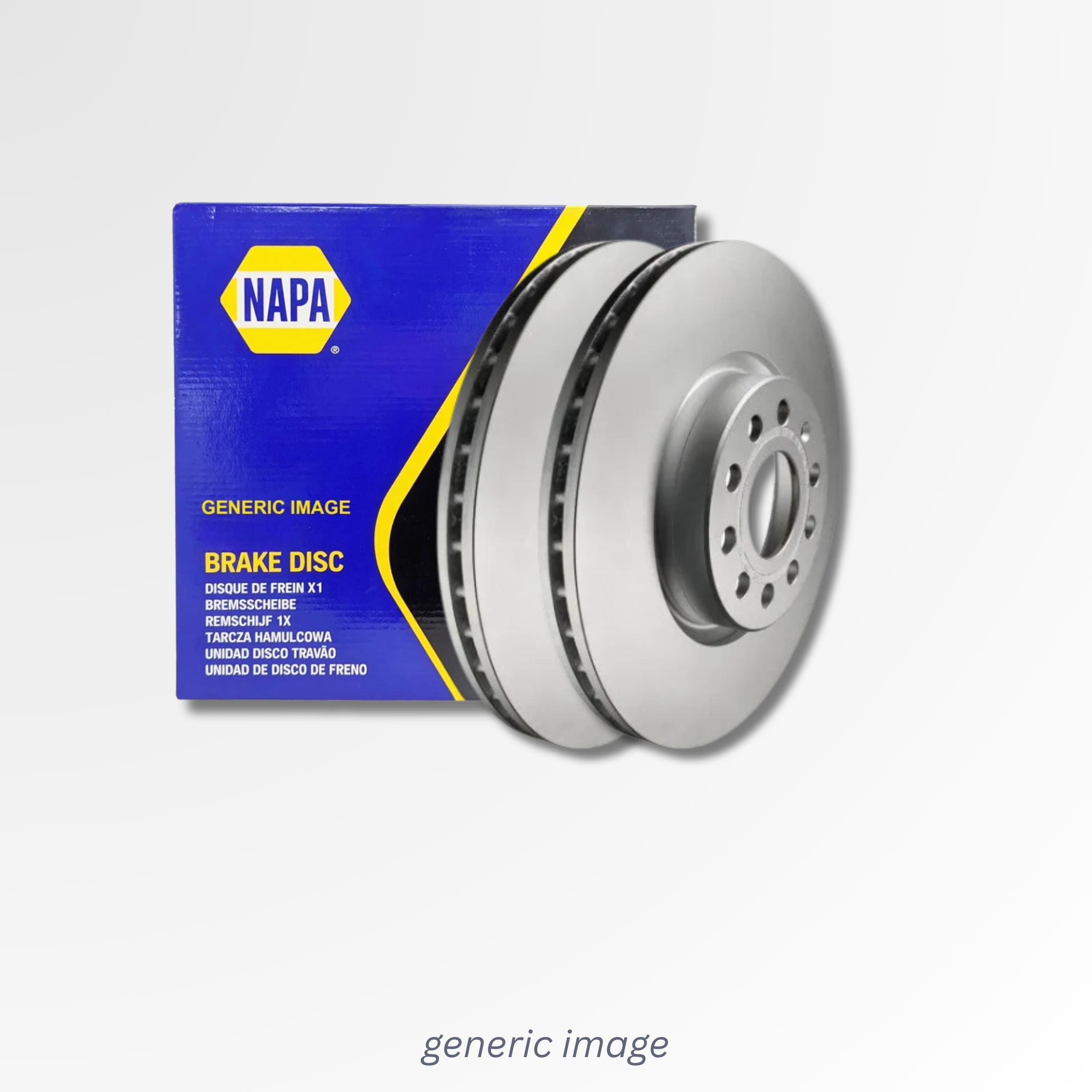 NAPA 2 x Vented Brake Discs fits Alfa Romeo Mito 2008-2018 1.4