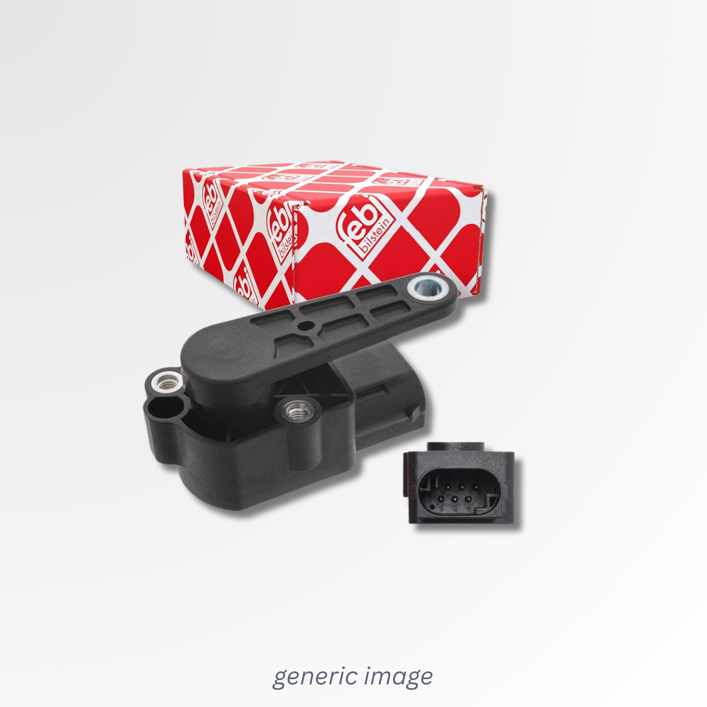 Febi Headlight Levelling Sensor Rear 6 Connectors 5V 100090