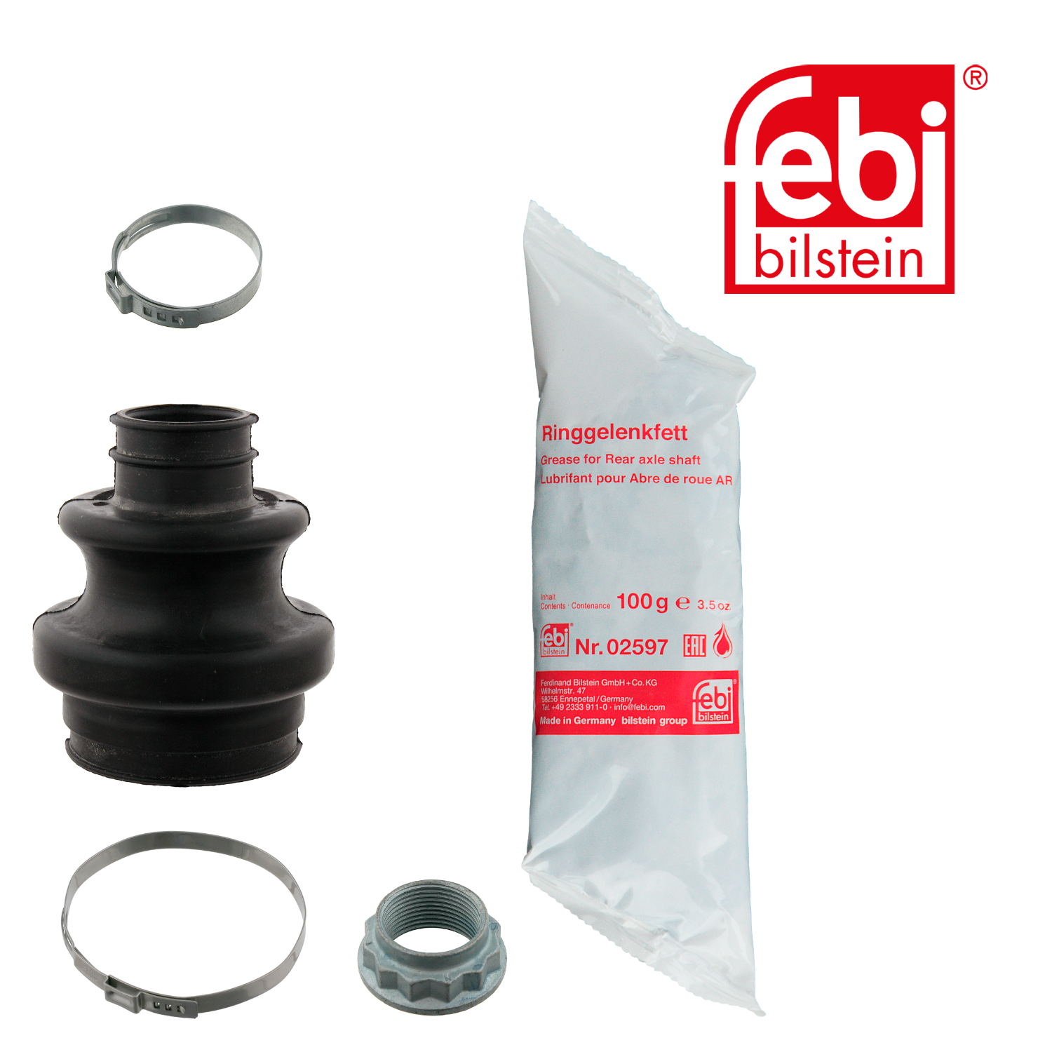 Febi Drive Shaft Bellow Kit Wheel Side Rubber 30965