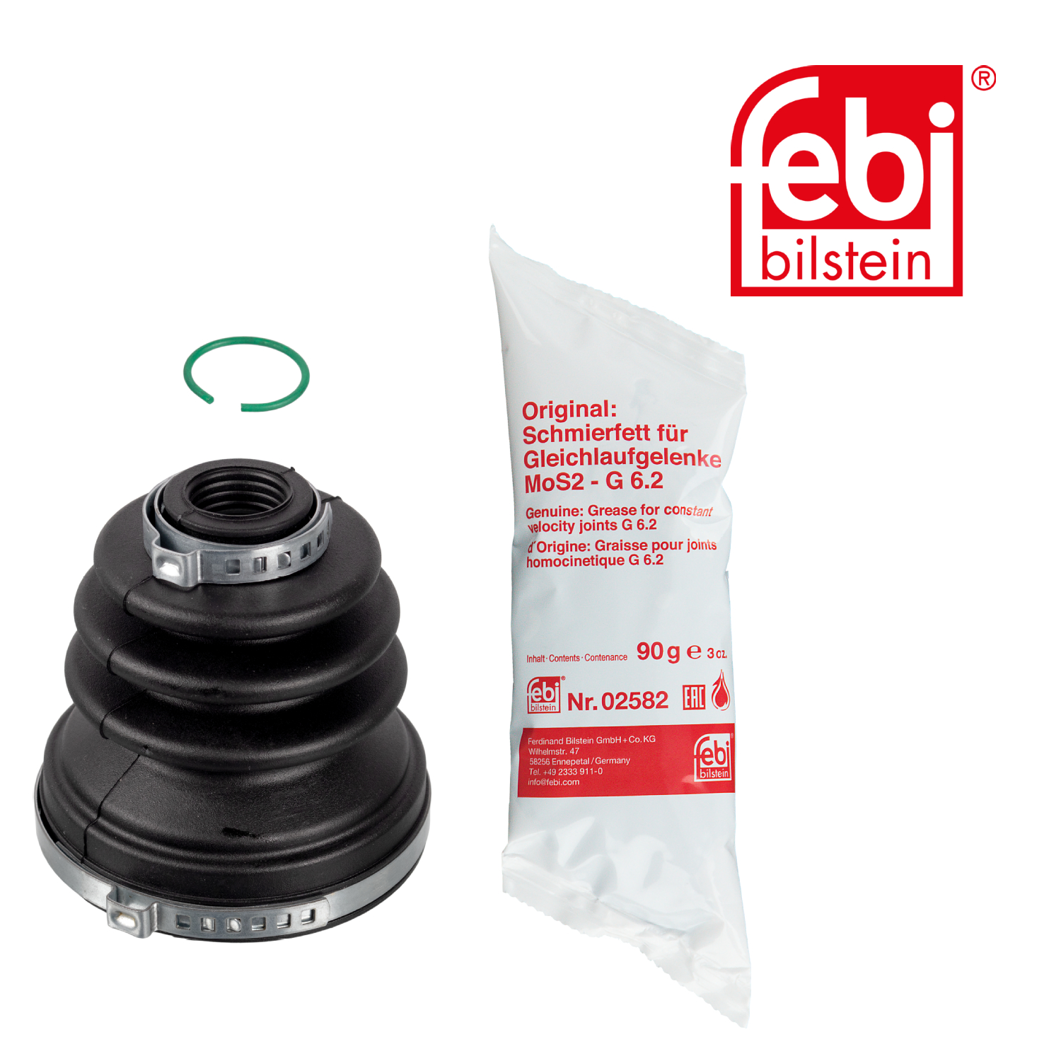 Febi Drive Shaft Bellow Kit Front Right Rubber 26233