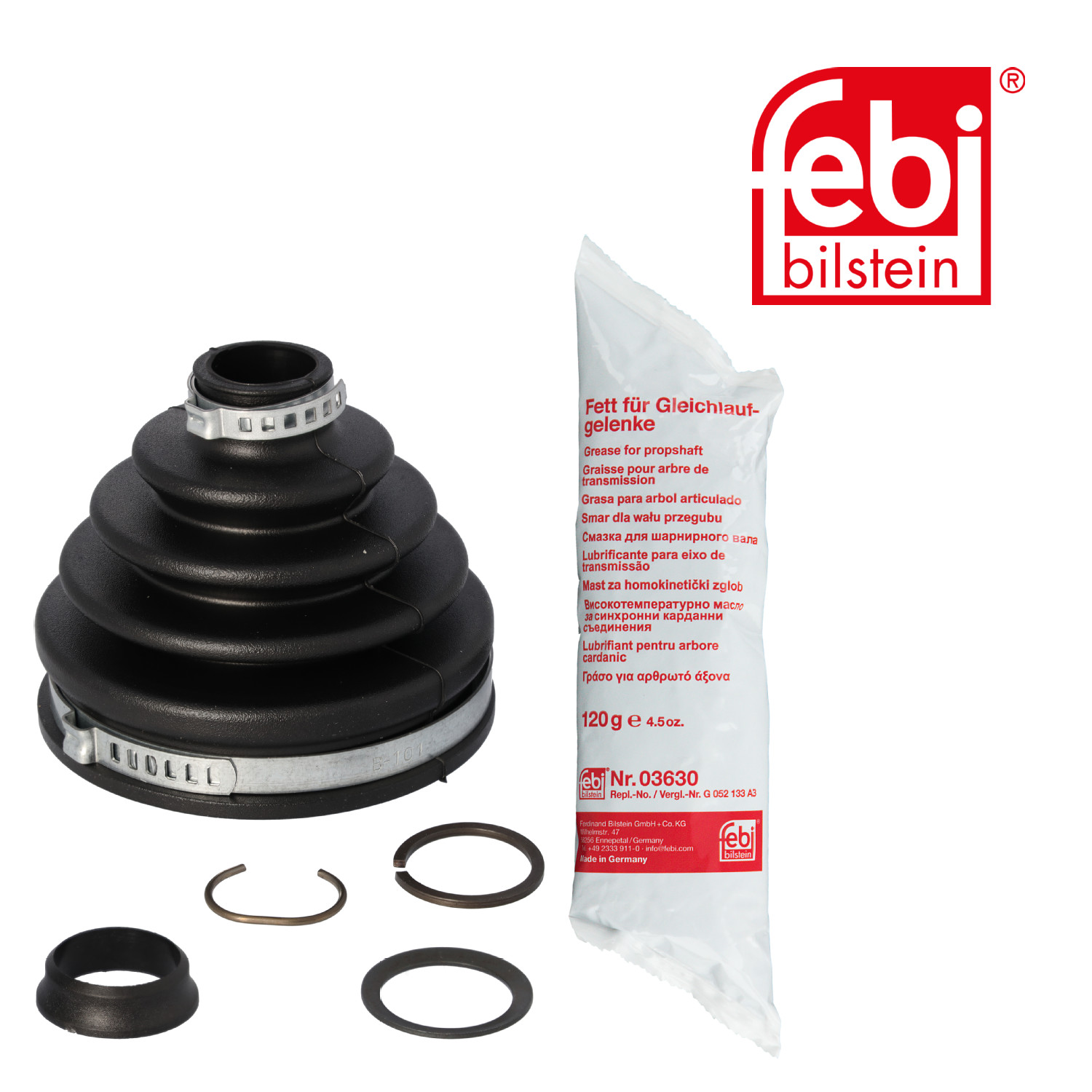 Febi Drive Shaft Bellow Kit Wheel Side Rubber 01171