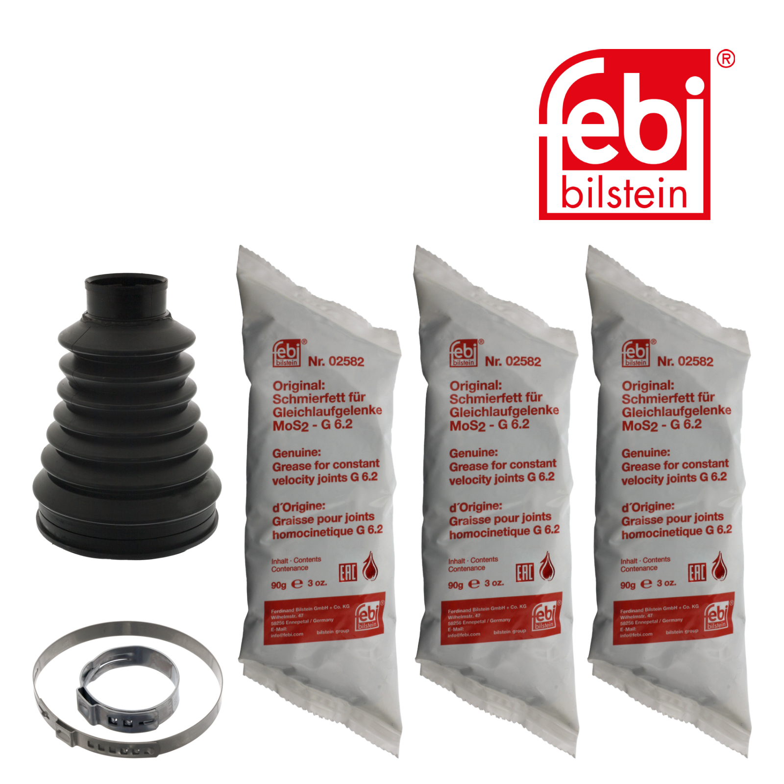 Febi Drive Shaft Bellow Kit Front Right Thermoplast 100403