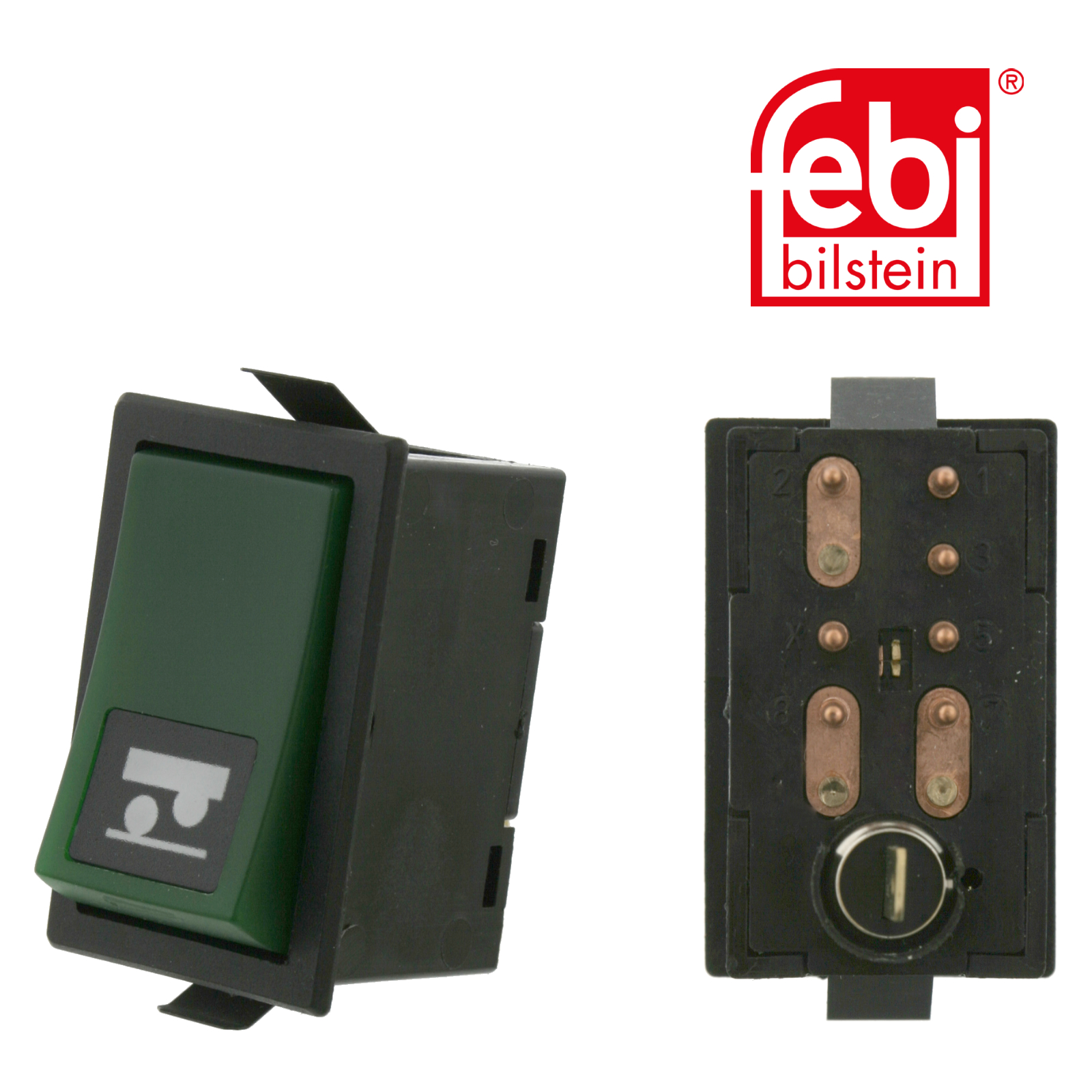 Febi Lifting Axle Control Switch 8 Connectors 24V 11527