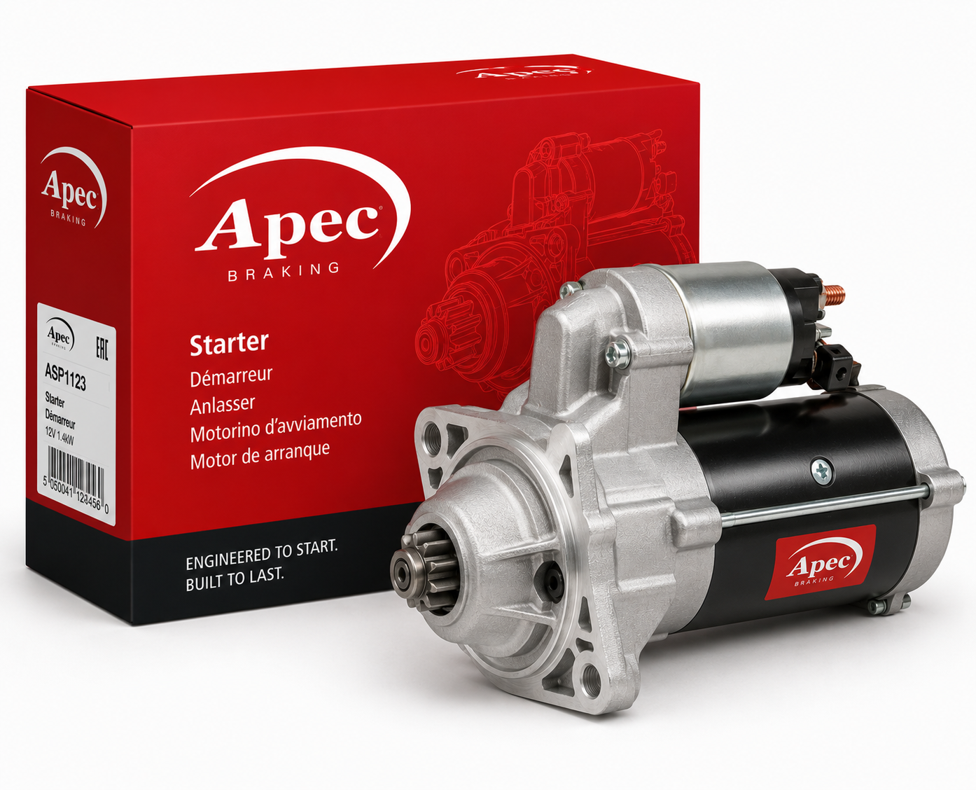 Apec Starter Motor 12V 2.2kW 10 Teeth fits Jeep Cherokee 2002-2008 2.8
