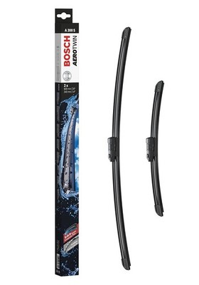 Bosch Aerotwin Wiper Blade Set 600mm + 340mm — A300S fits Abarth 500 2008 on 1.4