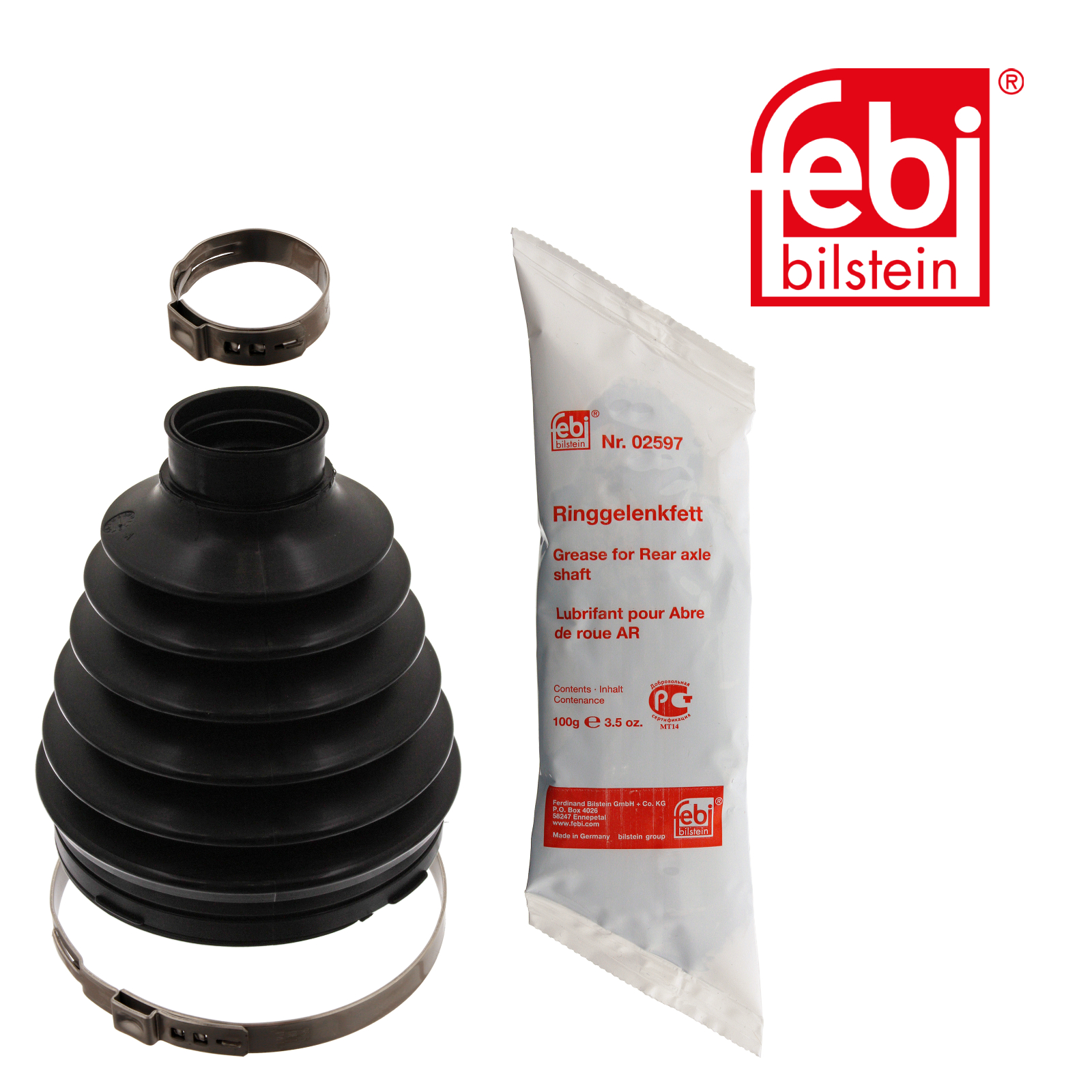 Febi Drive Shaft Bellow Kit transmission sided Thermopl 36476