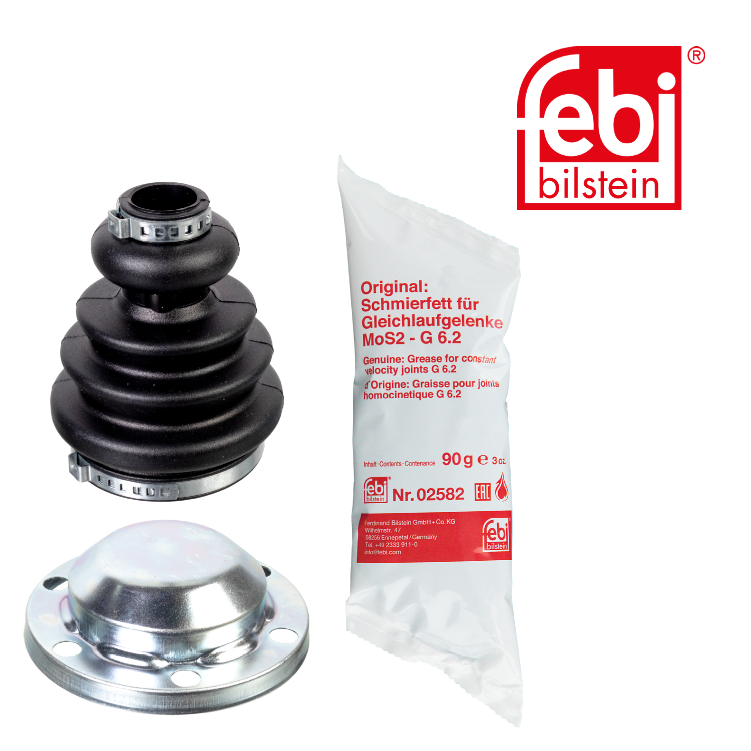 Febi Drive Shaft Bellow Kit Front Left NBR (nitrile butadiene r 176115