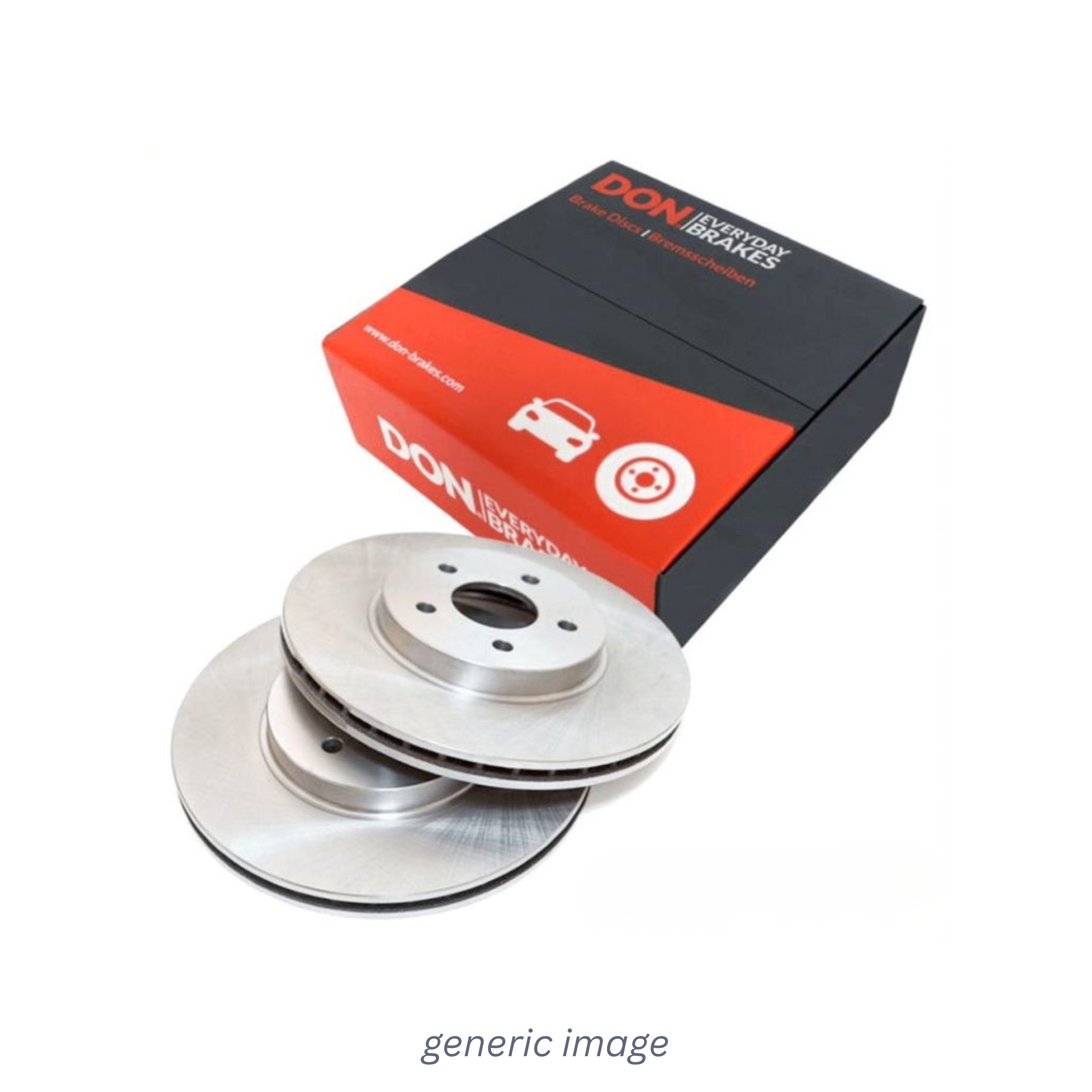 DON 2 x Internally Vented Brake Discs fits BMW 5 2003-2010