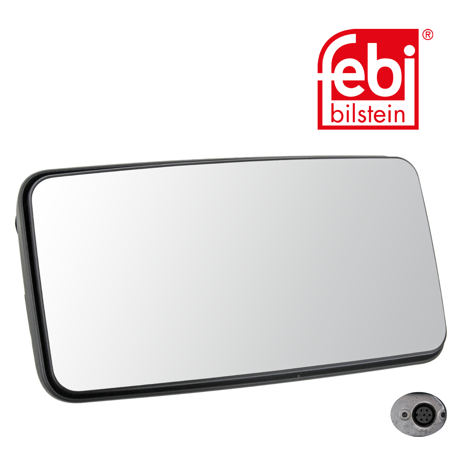 Febi Driver Cab Exterior Mirror Wide 120mm Thick 49990