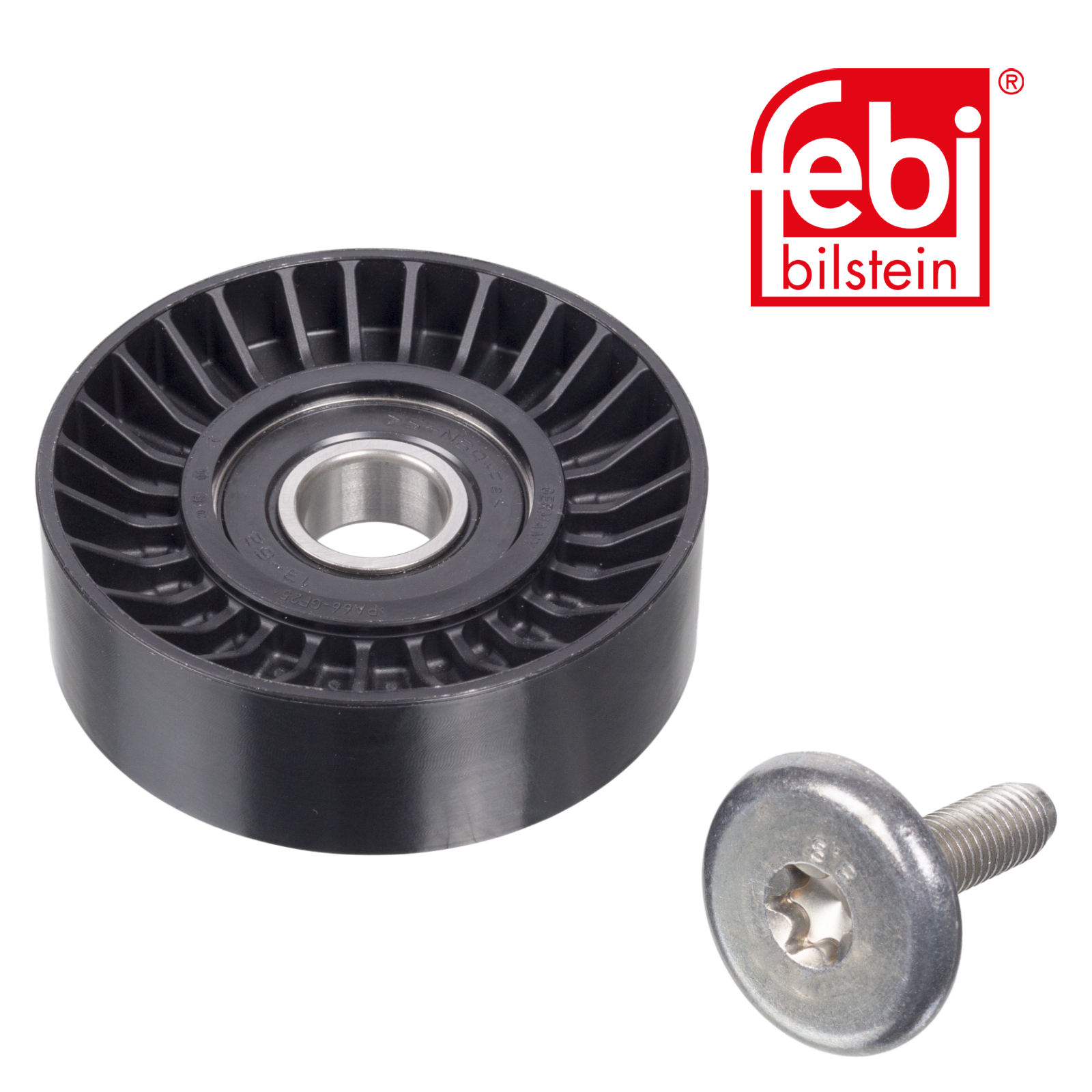 Febi V-Ribbed Belt Deflection/Guide Pulley 19357