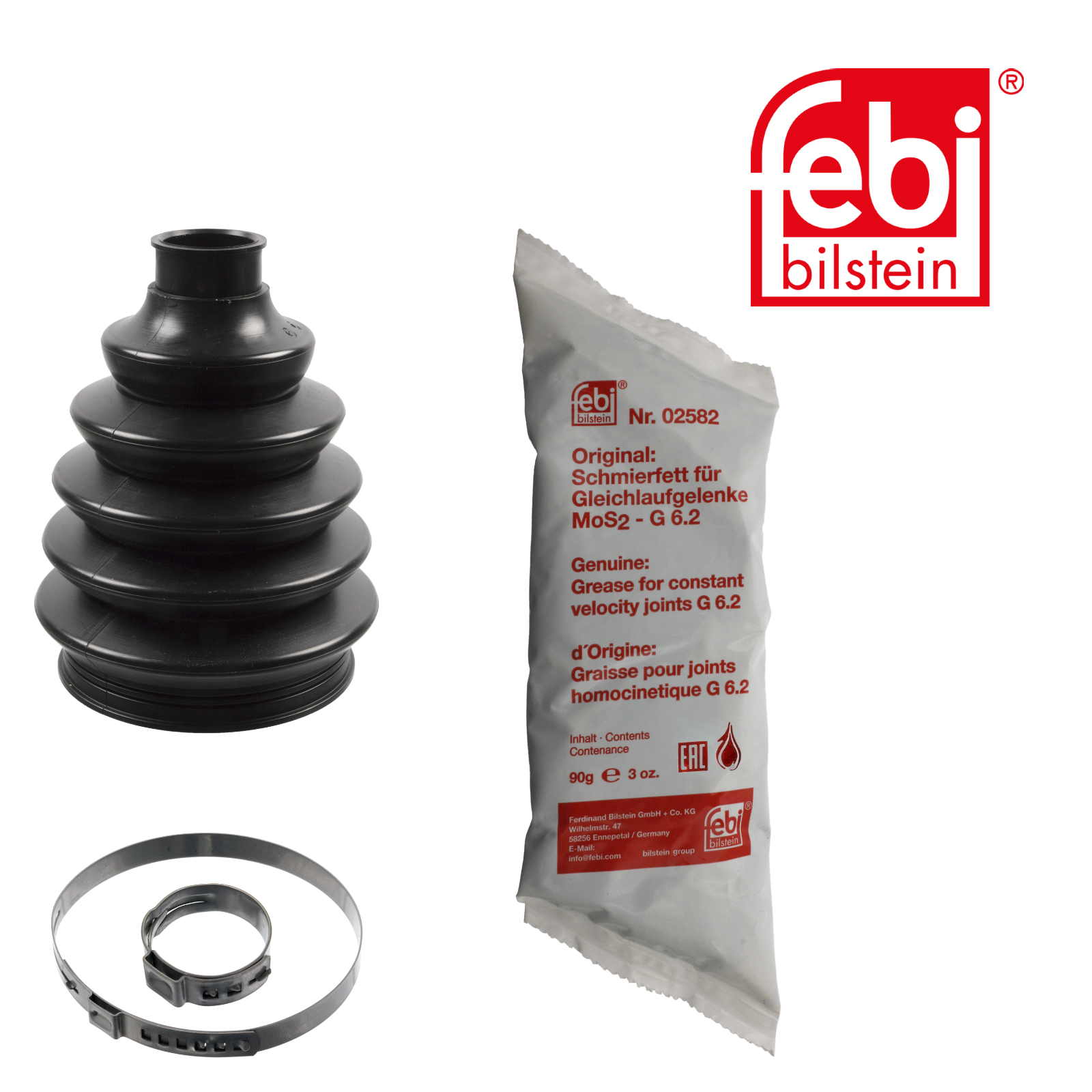 Febi Drive Shaft Bellow Kit Front Thermoplast 101870