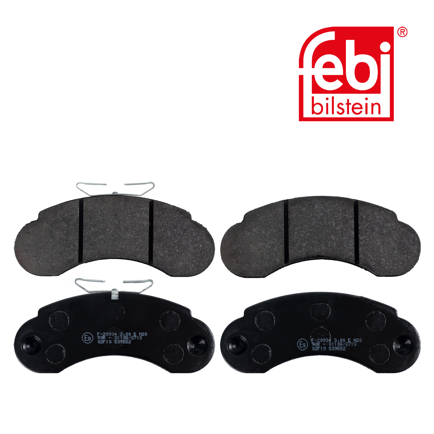 Febi Front Brake Pad Set 16250