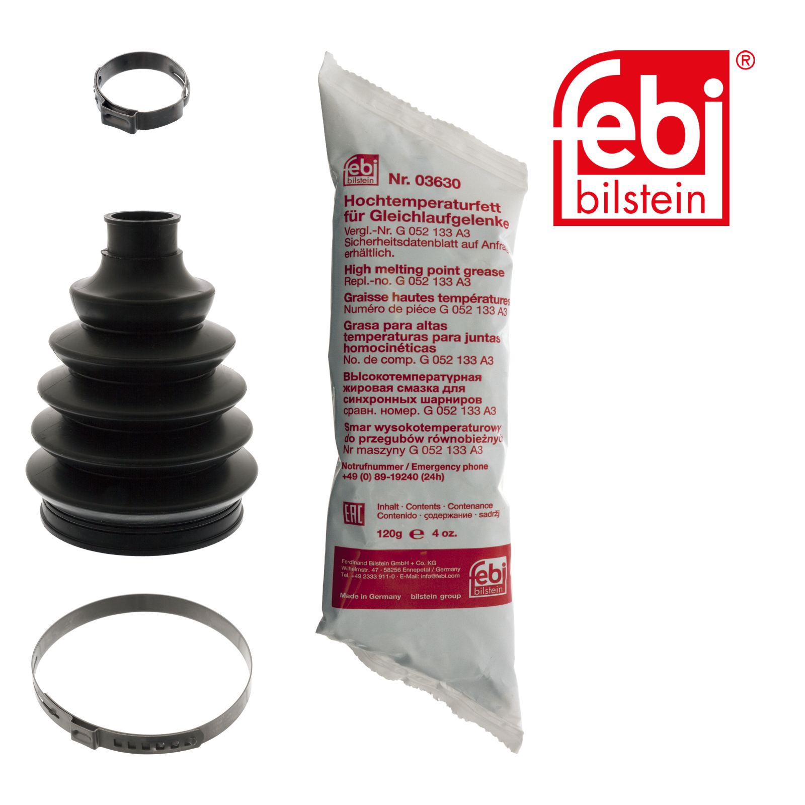 Febi Drive Shaft Bellow Kit Front Thermoplast 49885